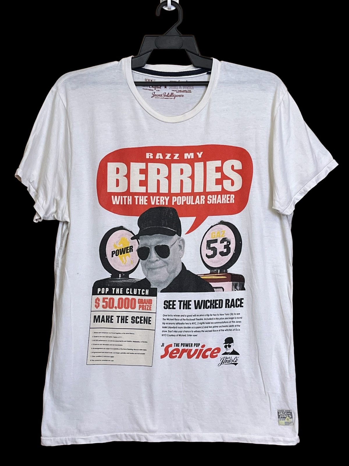 Jack & Jones GRAIL🔥JACK AND JONES “THE POWER POP SERVICE” TEE SHIRT Size US XL / EU 56 / 4 - 1 Thumbnail