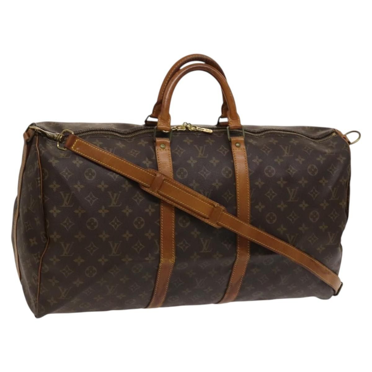 Louis Vuitton LOUIS VUITTON Monogram Keepall Bandouliere 55 Boston Bag Size ONE SIZE - 1 Thumbnail