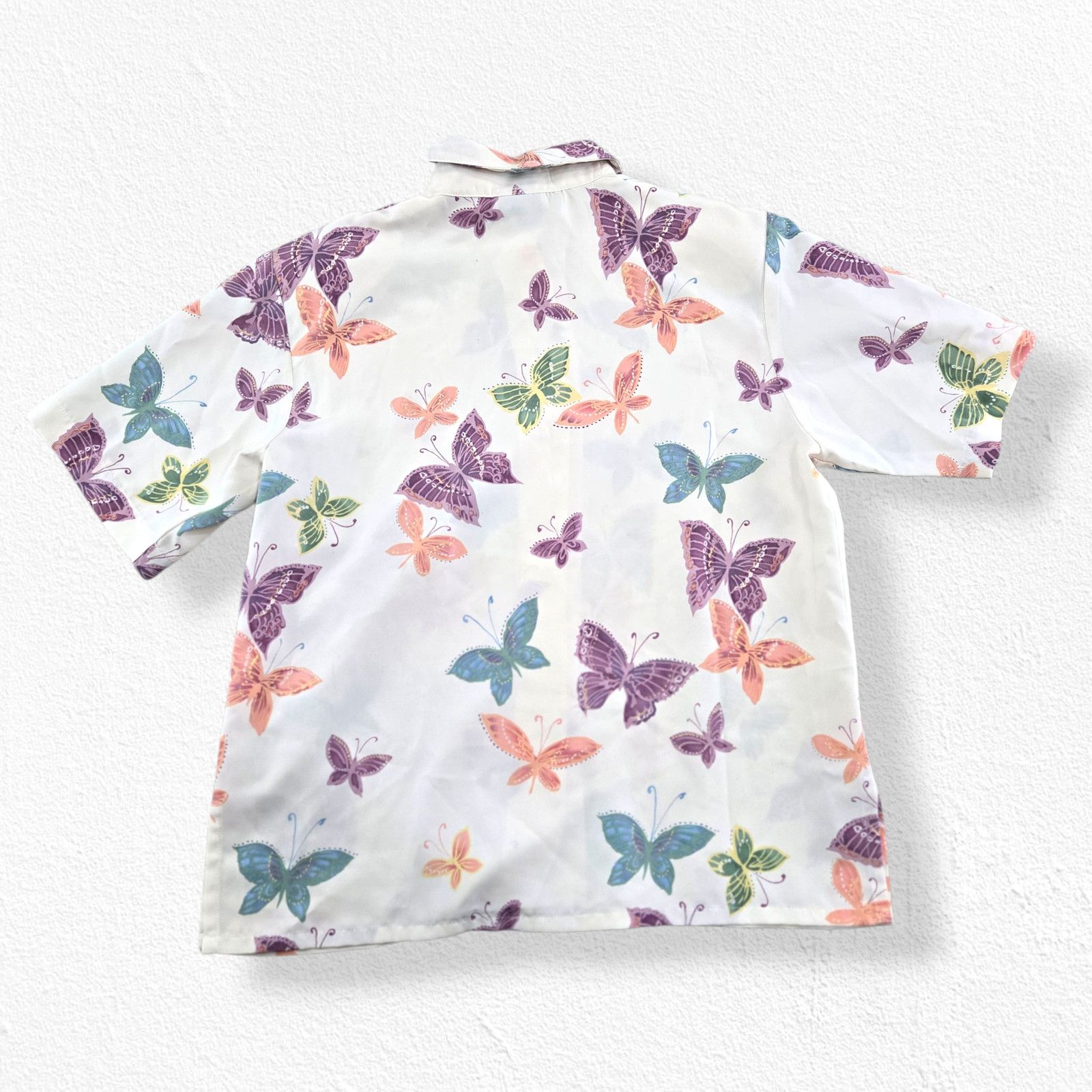 Vintage Vintage Butterfly Button Up Pastel Retro Blouse Size XSP Size XS / US 0-2 / IT 36-38 - 7 Thumbnail