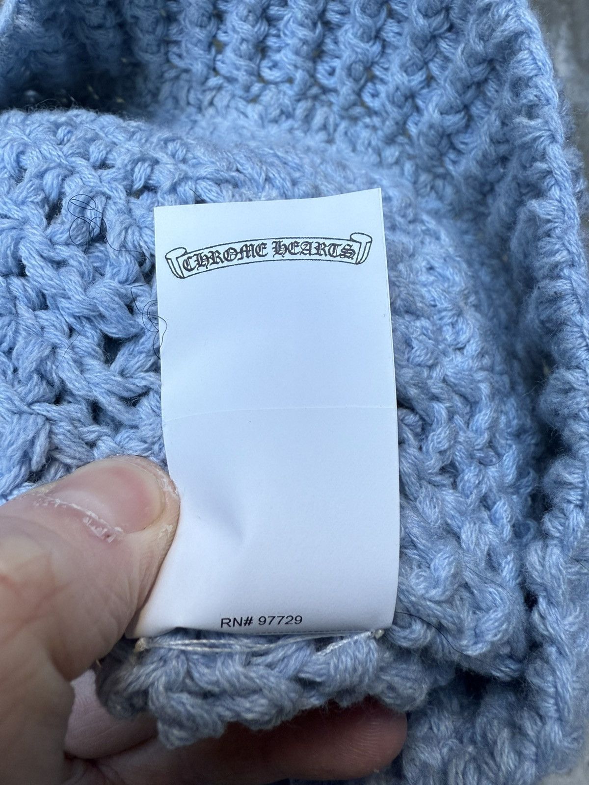 Chrome Hearts Chrome Hearts Baby Blue Star Patches Beanie Size ONE SIZE - 6 Thumbnail