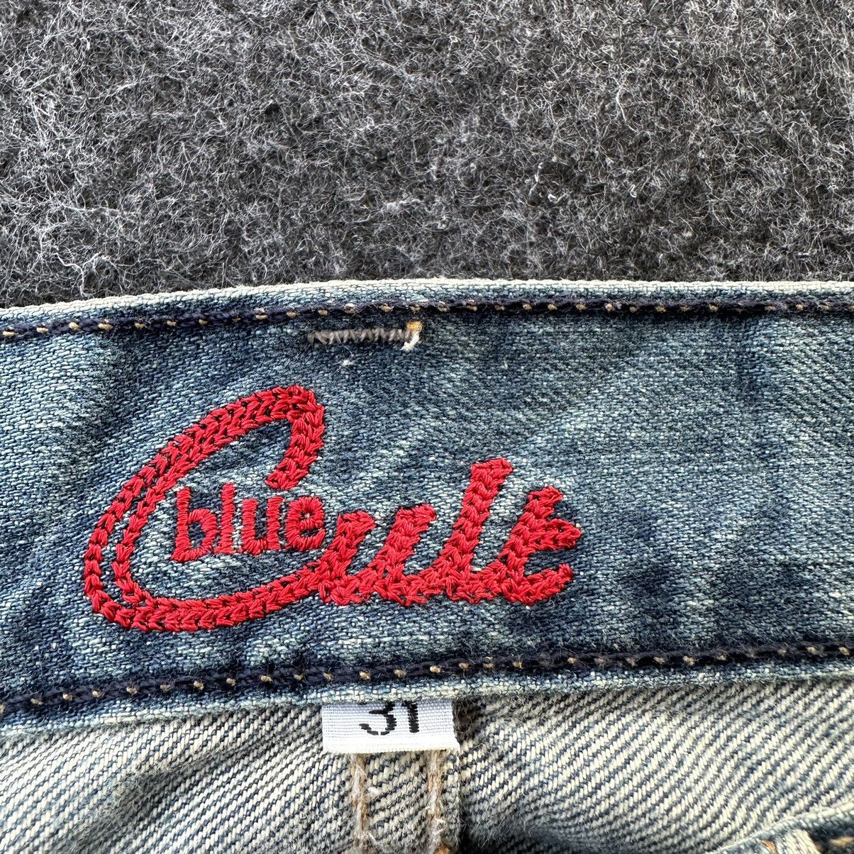 If Six Was Nine Blue Cult Made in Usa Flare Distressed Denim D671 Size US 30 / EU 46 - 14 Thumbnail
