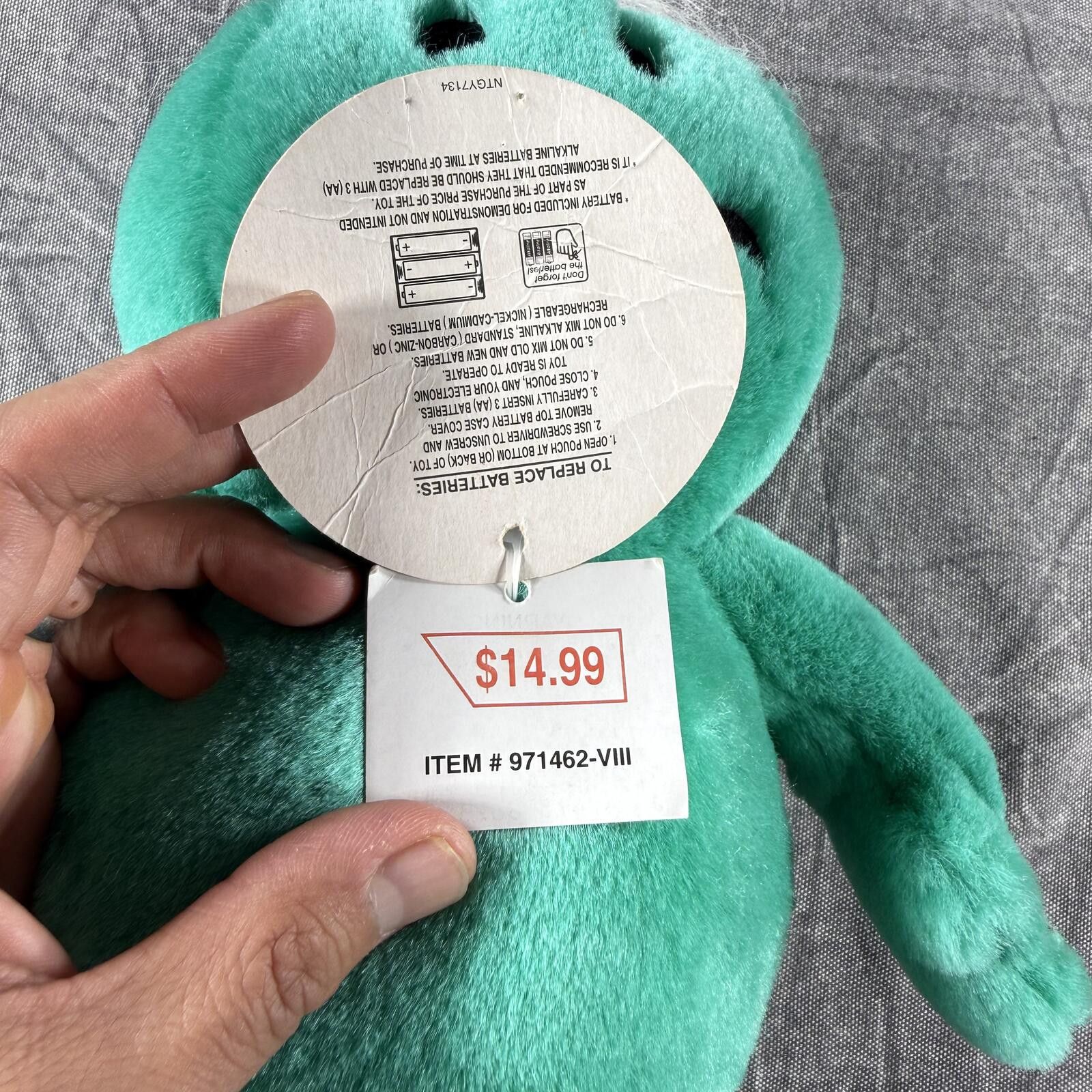 Other Tickle Tickle Wiggle Wiggle NEW Plush Green Size ONE SIZE - 4 Thumbnail