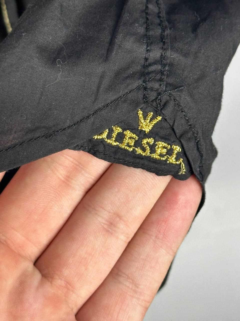 Diesel × Vintage Vintage Diesel Black button up Logo y2k shirt Size US M / EU 48-50 / 2 - 8 Thumbnail