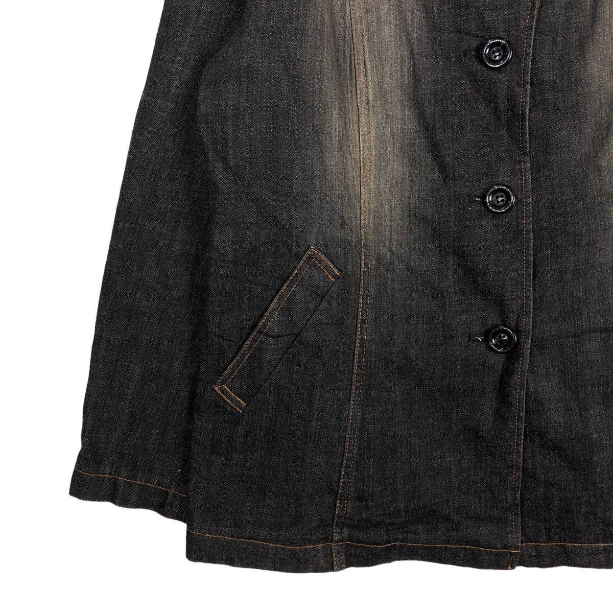 Burberry 🔥Vintage Biker Denim Jacket Burberry London Size US M / EU 48-50 / 2 - 4 Thumbnail