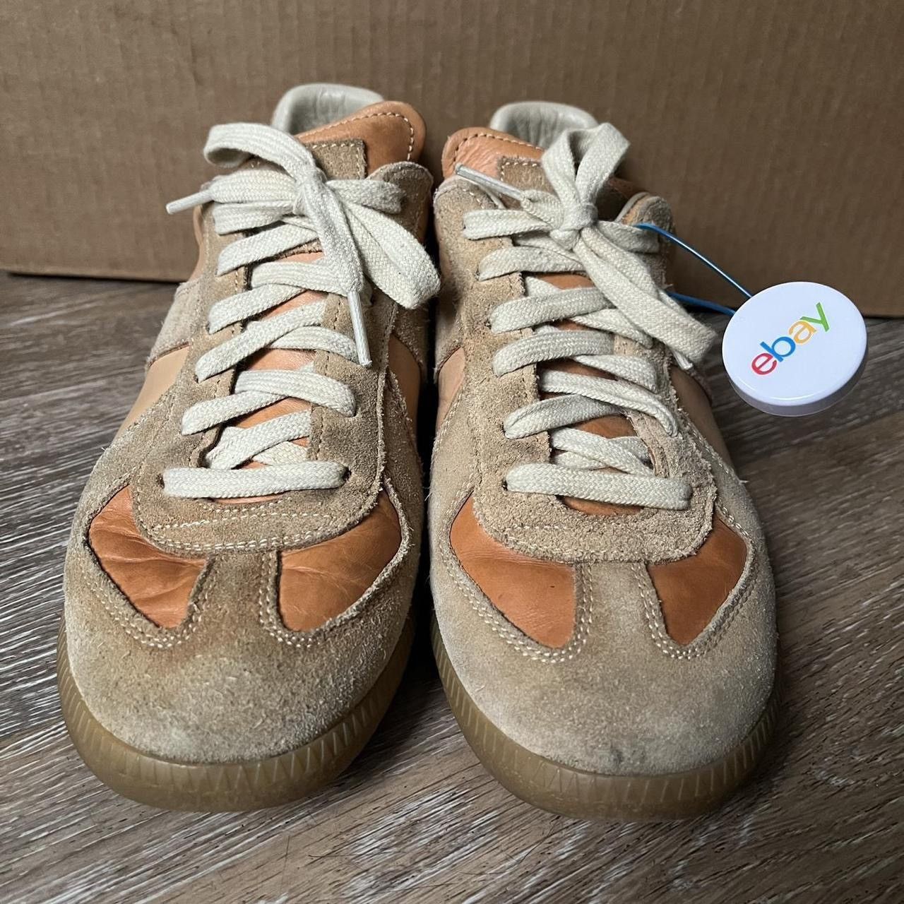 Maison Margiela two tone tan painted margiela gat Size US 8.5 / IT 38.5 - 4 Thumbnail