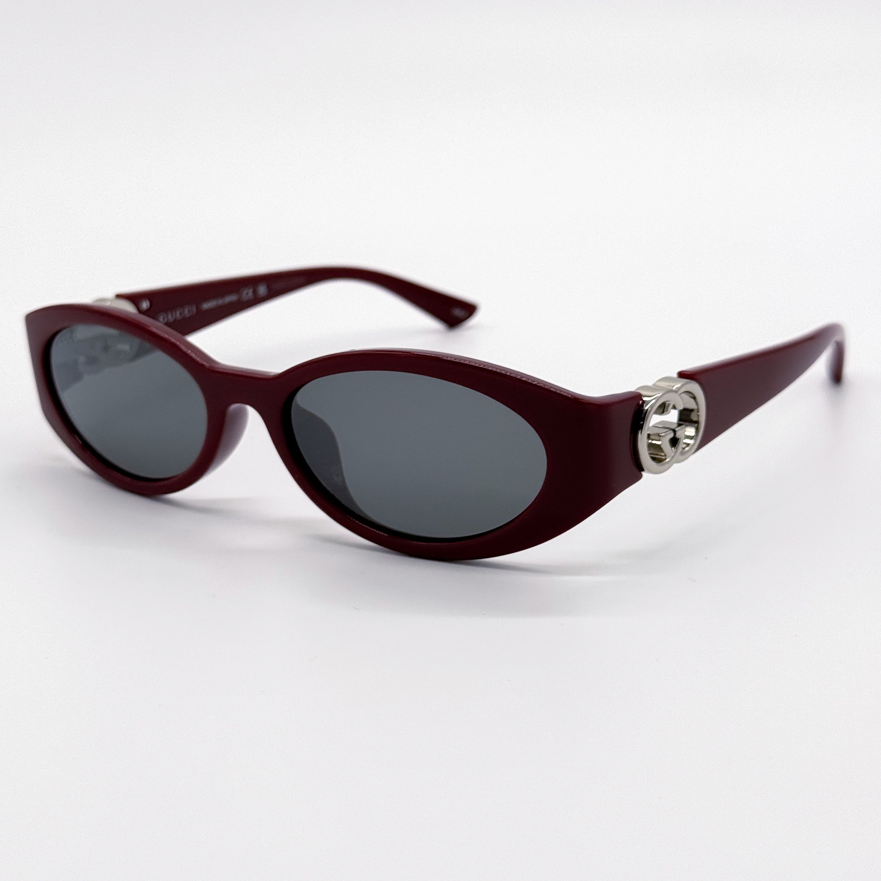 Gucci NEW GUCCI SUNGLASSES WOMEN ROUND BURGUNDY GUCCI GG1662SA 006 Size ONE SIZE - 1 Thumbnail