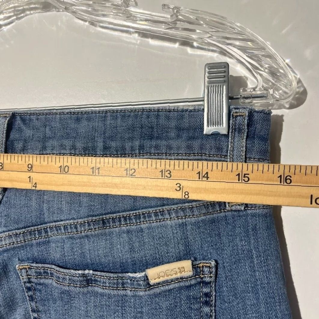 Vintage Joe's Jeans The Niki Mid Rise Boyfriend Distressed Raw Hem Blue Denim W29 M36 Jeans Women 5-Pocket Size 29" - 5 Thumbnail