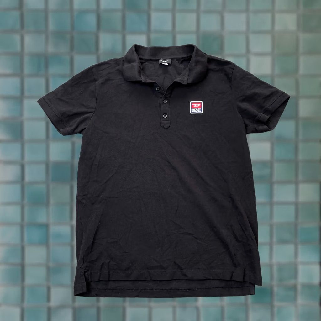 Diesel Diesel Shirt Mens XXL Black Polo Cotton Logo Golf Preppy Casual Short Sleeve Shirt Mens XX-Large Black Polo Clothing Size US XXL / EU 58 / 5 - 1 Thumbnail
