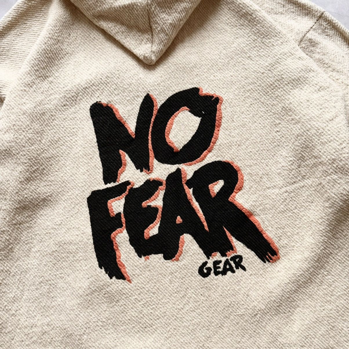 No Fear 80s No Fear Gear Big Logo Canvas Hoodie Stussy Vibe Y2K Size US L / EU 52-54 / 3 - 3 Thumbnail