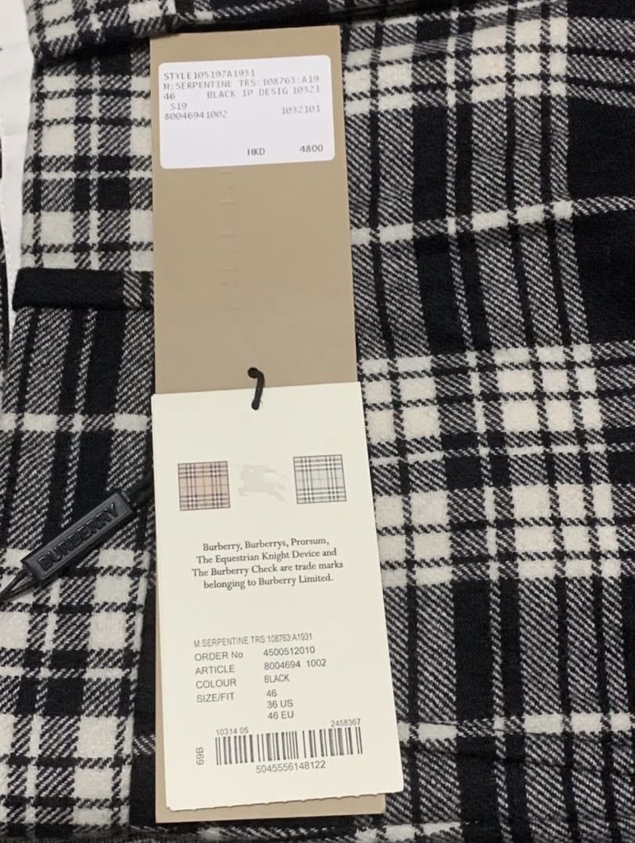 Burberry BURBERRY SERPENTINE TARTAN CHECK - CASHMERE BLEND TROUSERS Size US 32 / EU 48 - 9 Thumbnail
