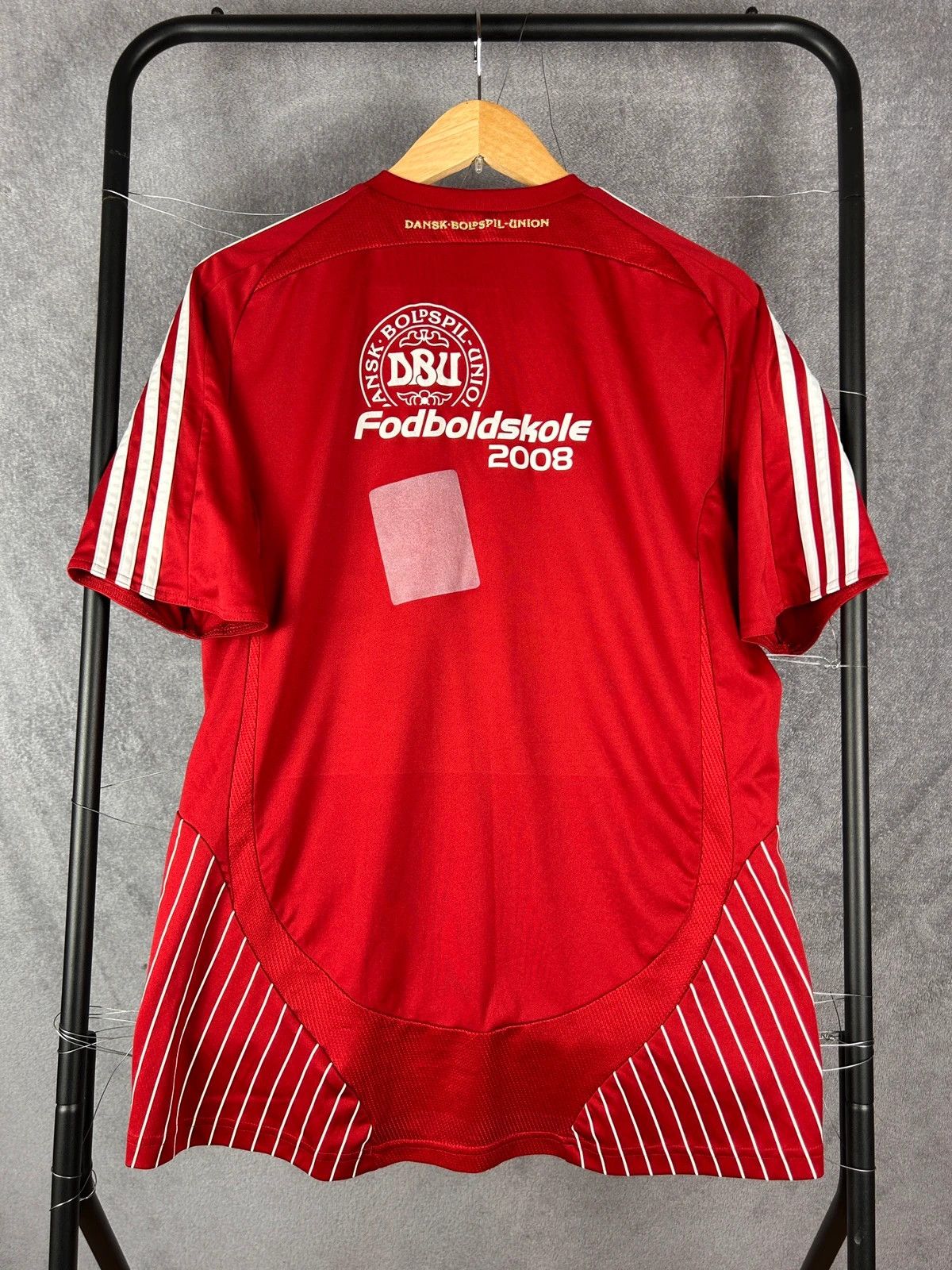 Adidas × Vintage Adidas Danmark 2007 football training soccer t shirt red Size US M / EU 48-50 / 2 - 2 Thumbnail