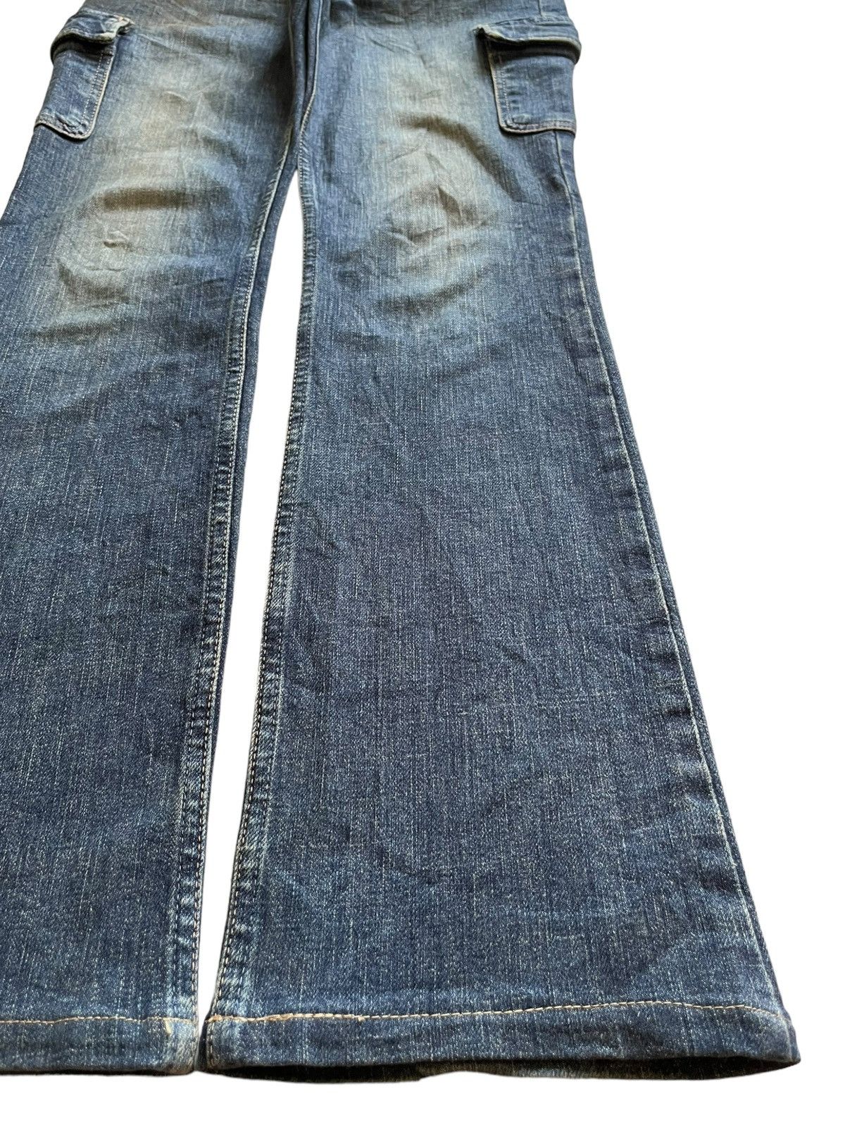 Japanese Brand × OMNIGOD × Tornado Mart Vintage Japanese Omnigod Cargo Style Mud Wash Bootcut Jeans Size US 28 / EU 44 - 7 Thumbnail