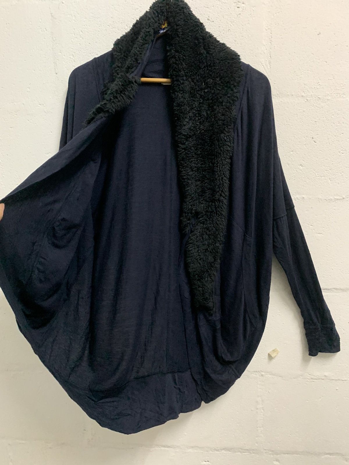 Issey Miyake Tsumori Chisato Fur Collar Cardigan Blouse Size XL / US 12-14 / IT 48-50 - 4 Thumbnail