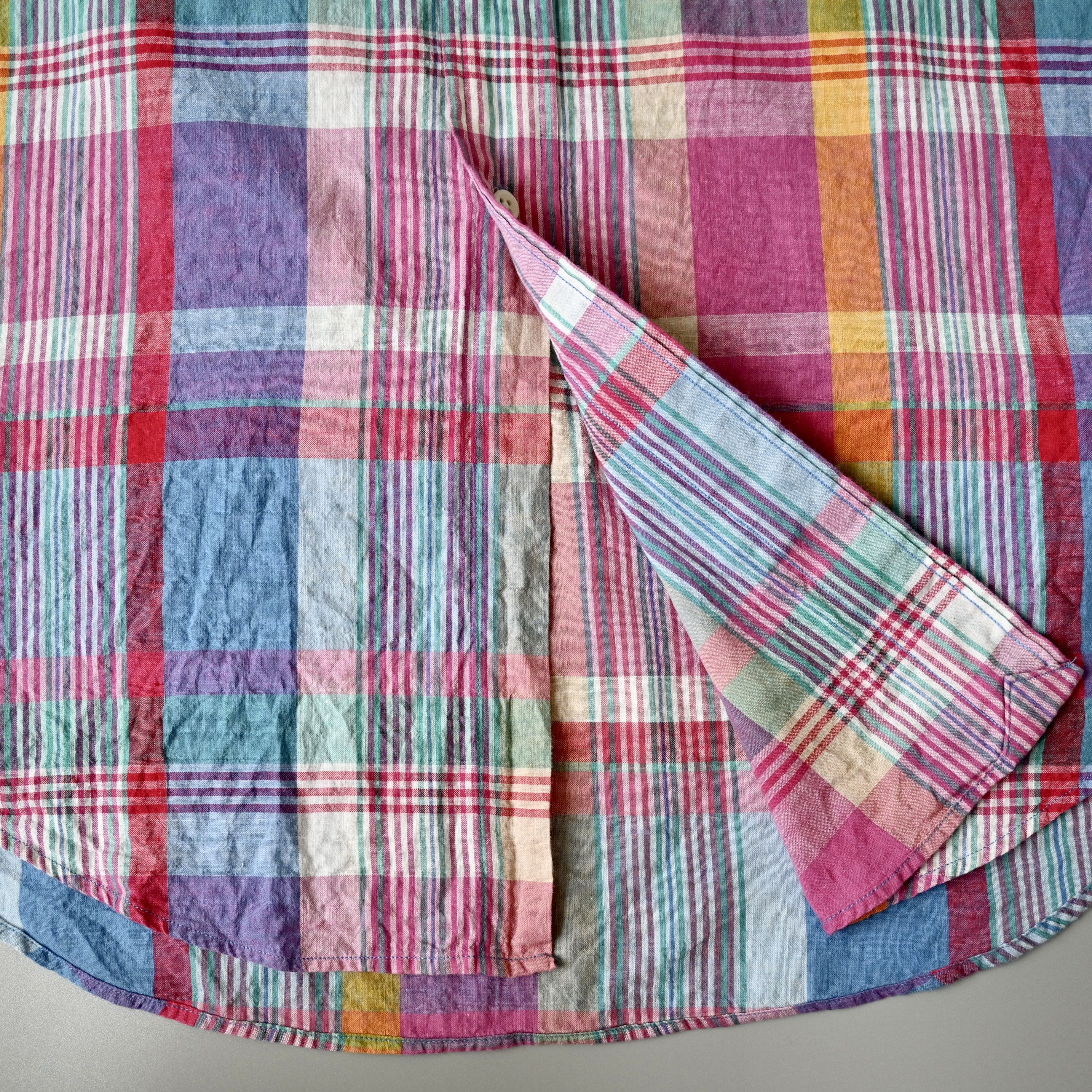 Ralph Lauren 1980s - 90s Ralph Lauren handwoven madras BD shirt Size US XL / EU 56 / 4 - 10 Thumbnail