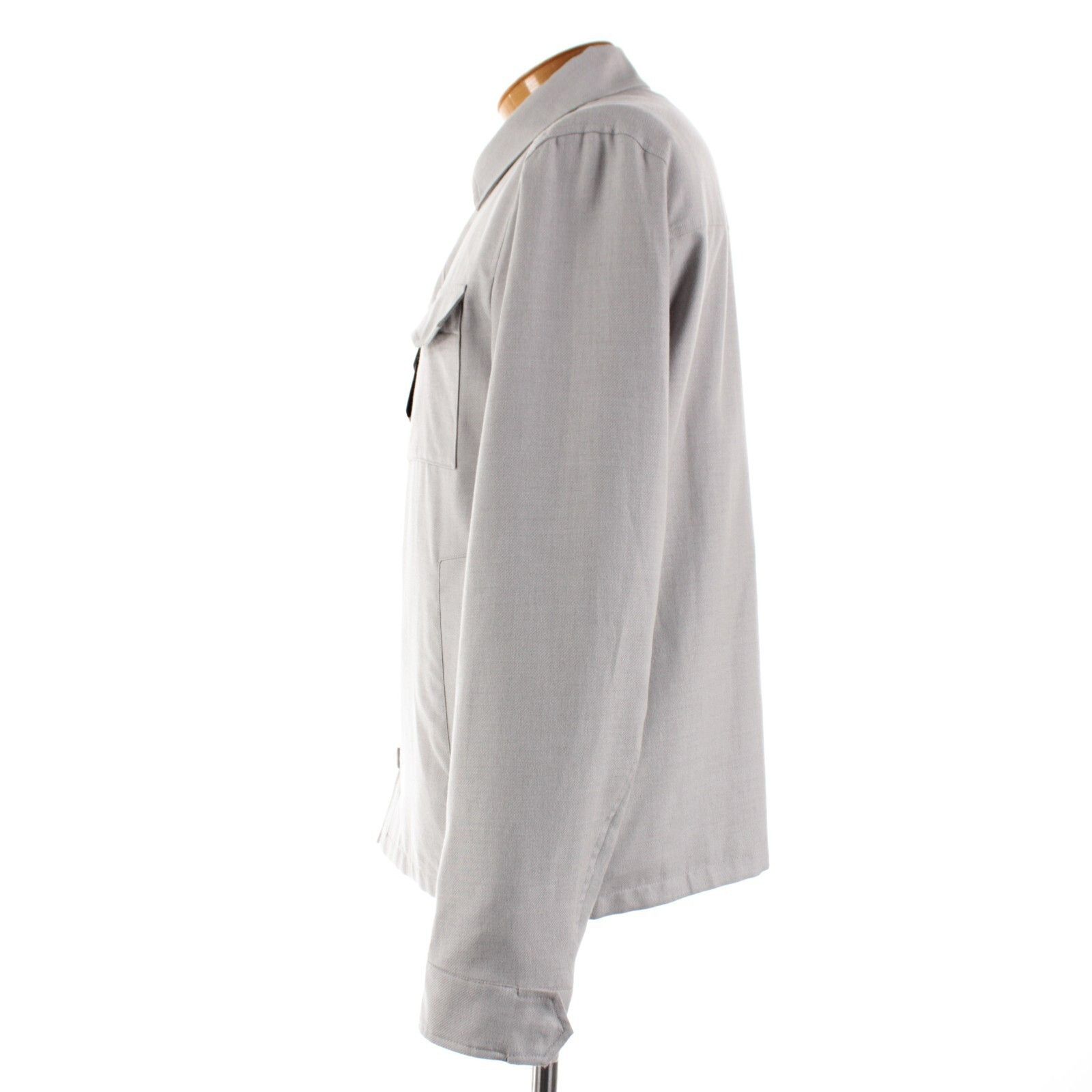 Herno Herno Overshirt Size XL US In Gray Cotton Blend Size US XL / EU 56 / 4 - 4 Thumbnail