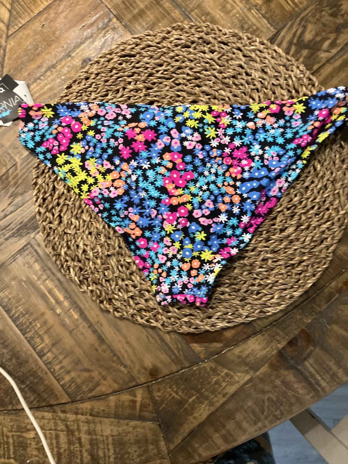 Other NWT California Waves Floral Bikini Bottoms Size Large Size ONE SIZE - 5 Thumbnail