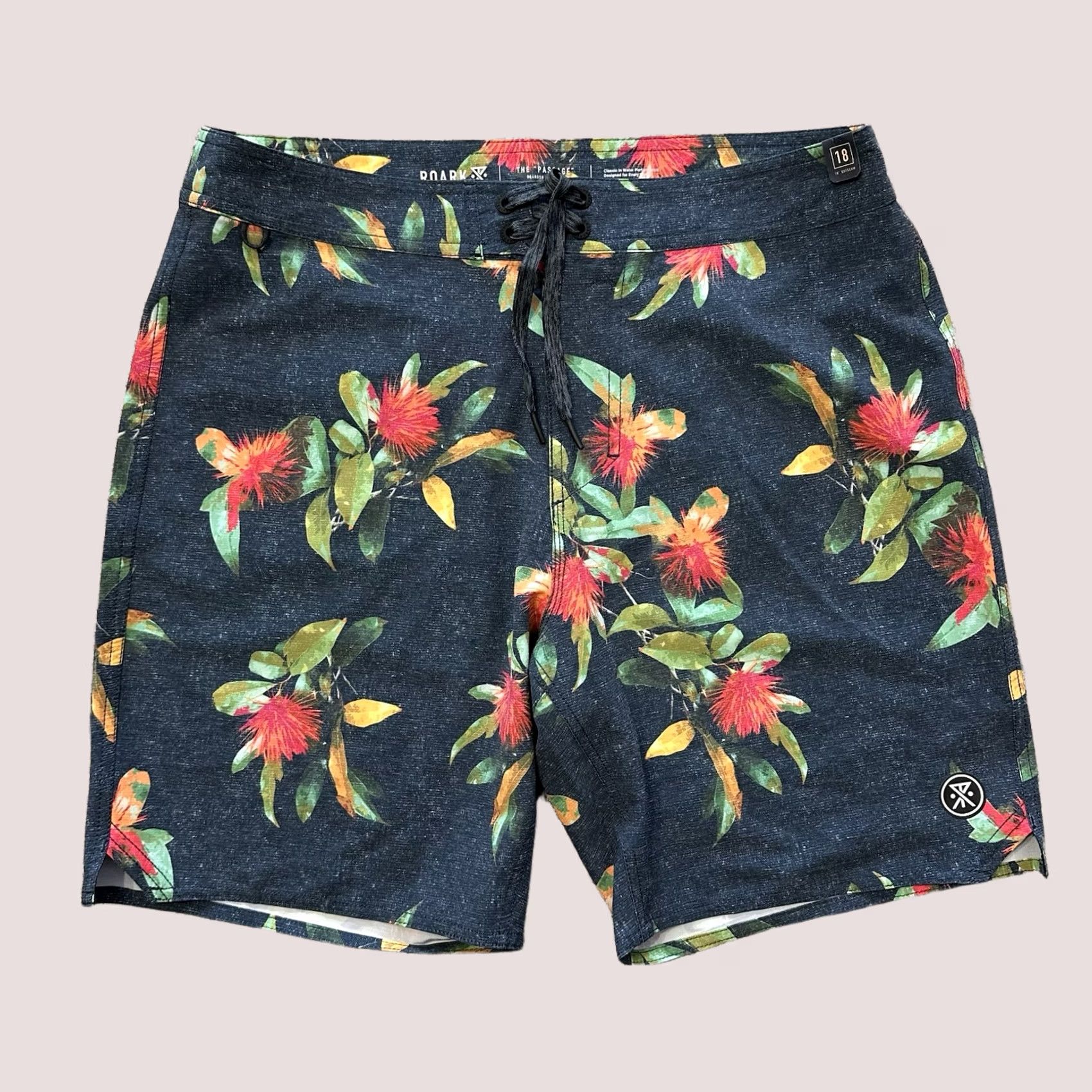 Roark Roark Boardshorts Mens 33 Swim Shorts Trunks 18” Floral Blue Roark Floral Board Shorts Men 33 XS? Size US 33 - 1 Thumbnail