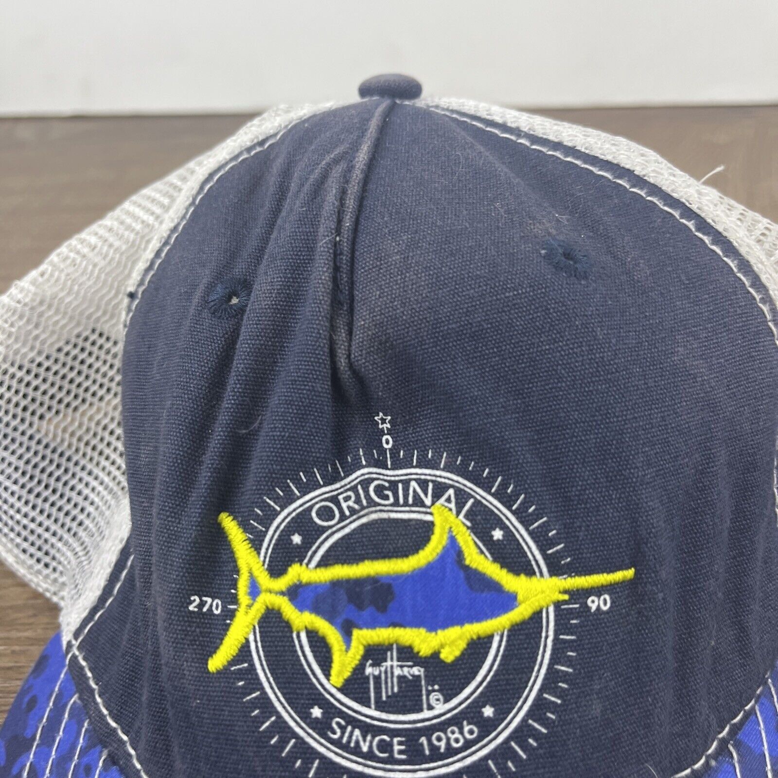 Guy Harvey Guy Harvey Hat Marlin Blue Hat Adjustable Adult Size Blue Ha Size ONE SIZE - 6 Thumbnail