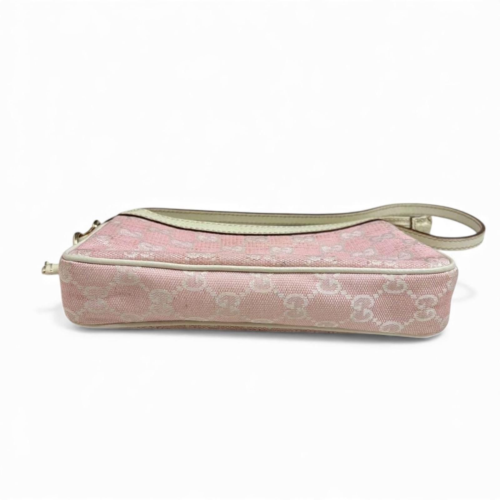 Gucci Gucci - Pink Monogram Shoulder Bag Size ONE SIZE - 5 Thumbnail