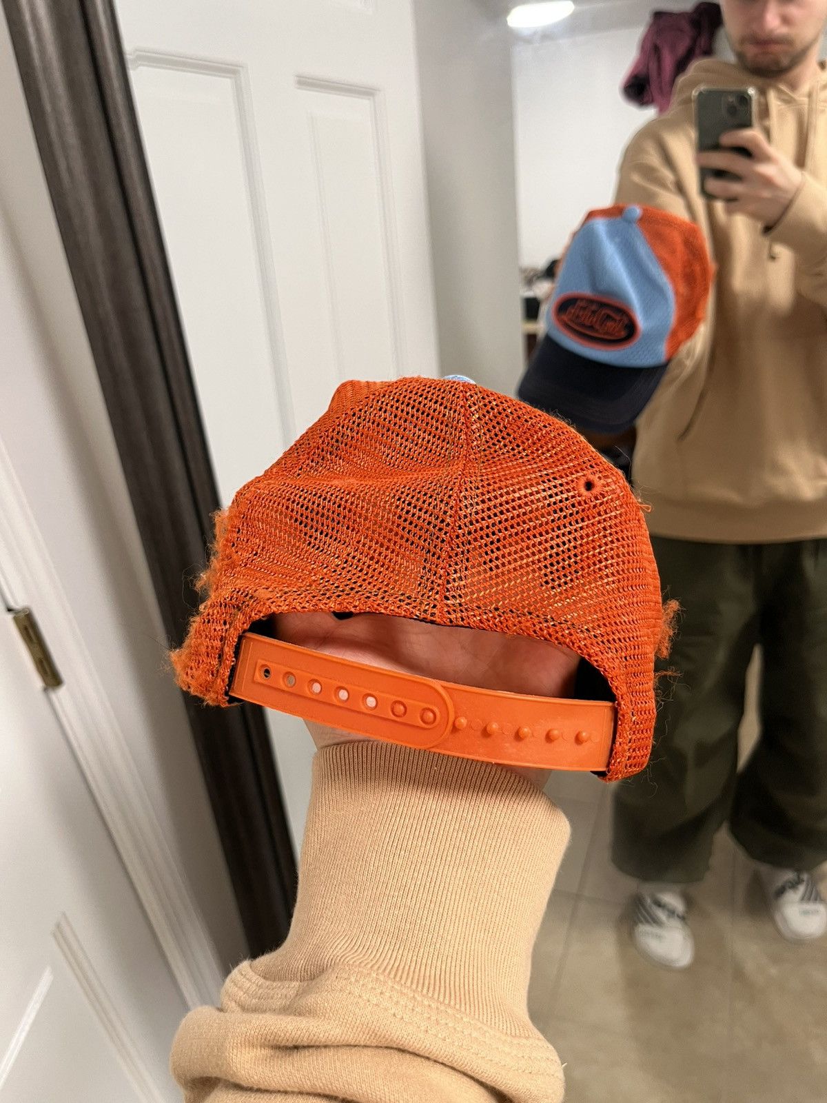 Von Dutch Von Dutch trucker hat vintage orange and blue Size ONE SIZE - 3 Thumbnail