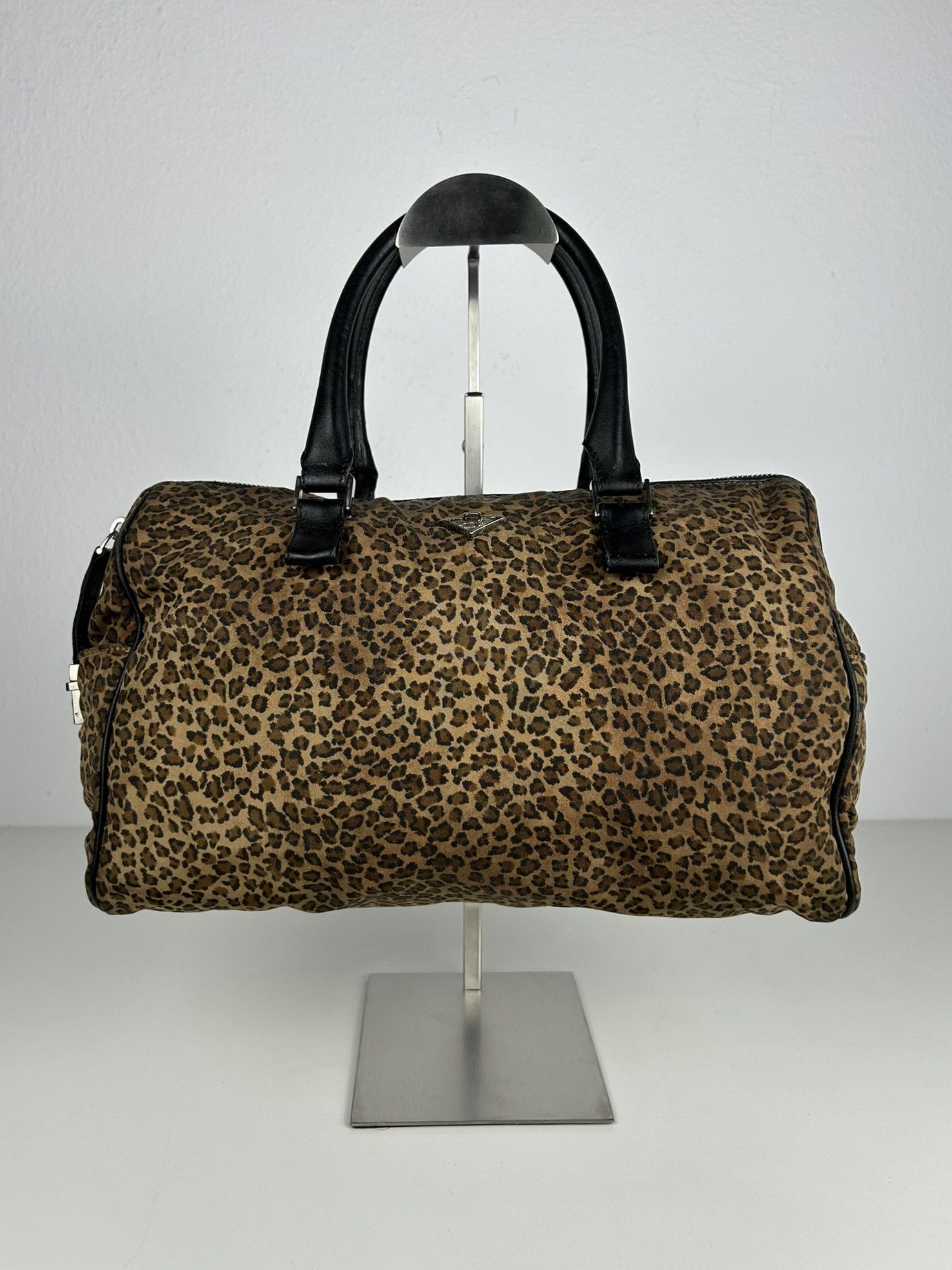 Bottega Veneta Vintage Bottega Veneta leopard print mini boston bag Size ONE SIZE - 1 Thumbnail