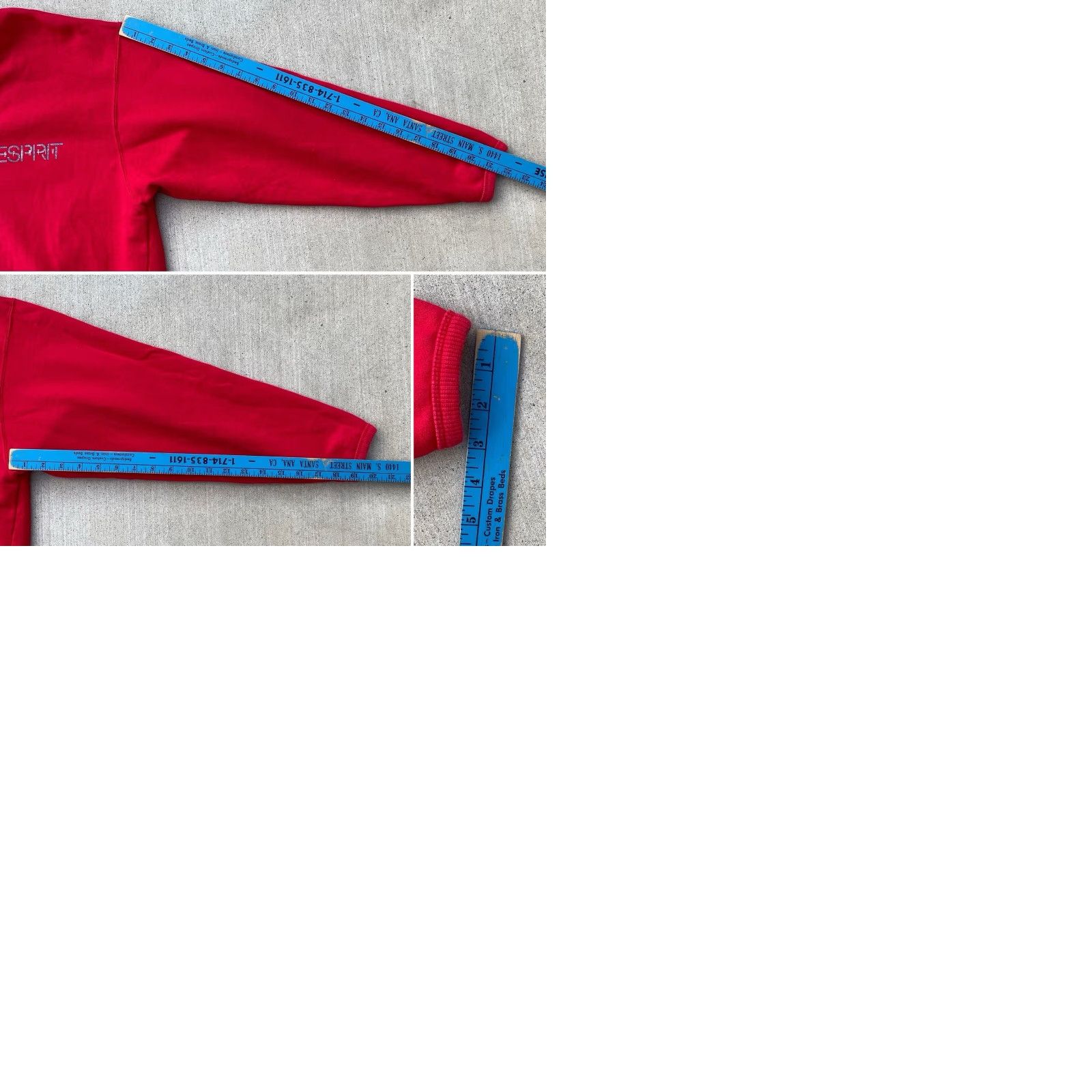 Esprit VINTAGE Esprit Sportiv V Neck Graphic Logo Sweatshirt Sweater Red USA Size M Womens Oversized Pullover Mockup Size M / US 6-8 / IT 42-44 - 12 Thumbnail
