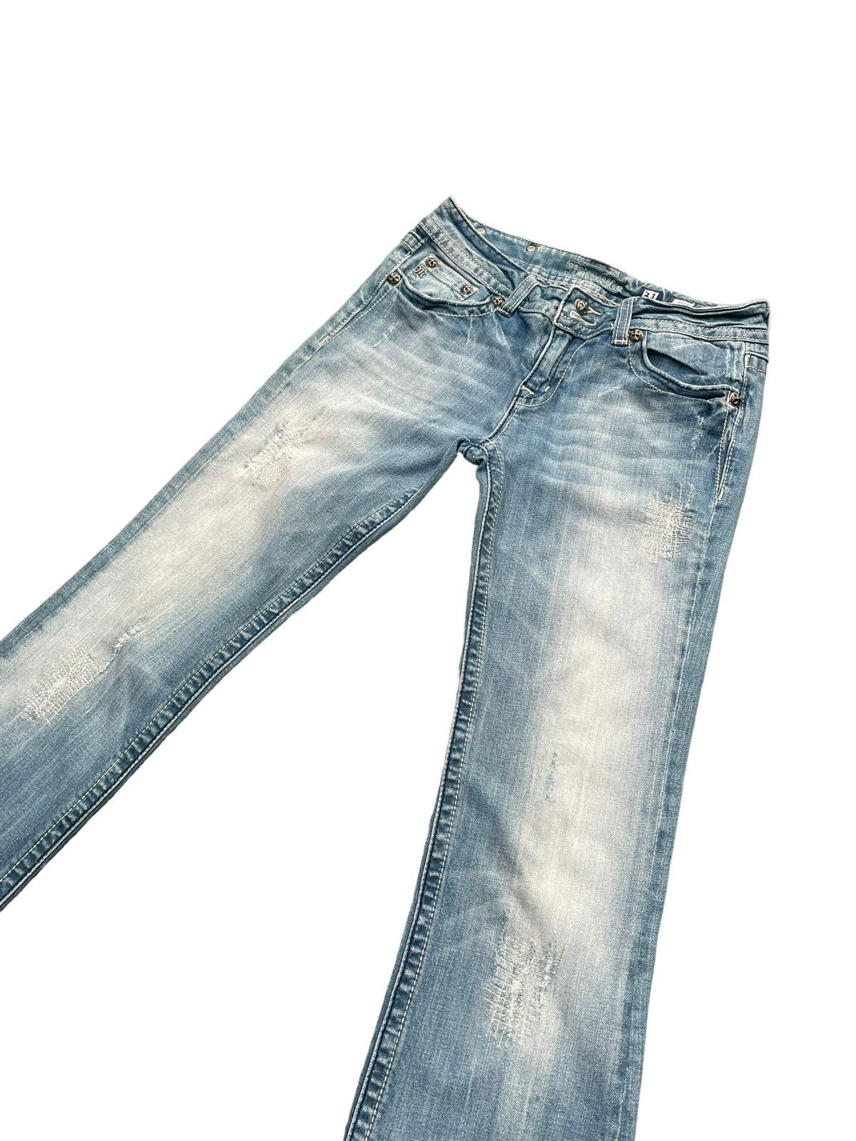 Designer × Miss Me Miss Me Flare Distresed Denim Size 32" / US 10 / IT 46 - 3 Thumbnail