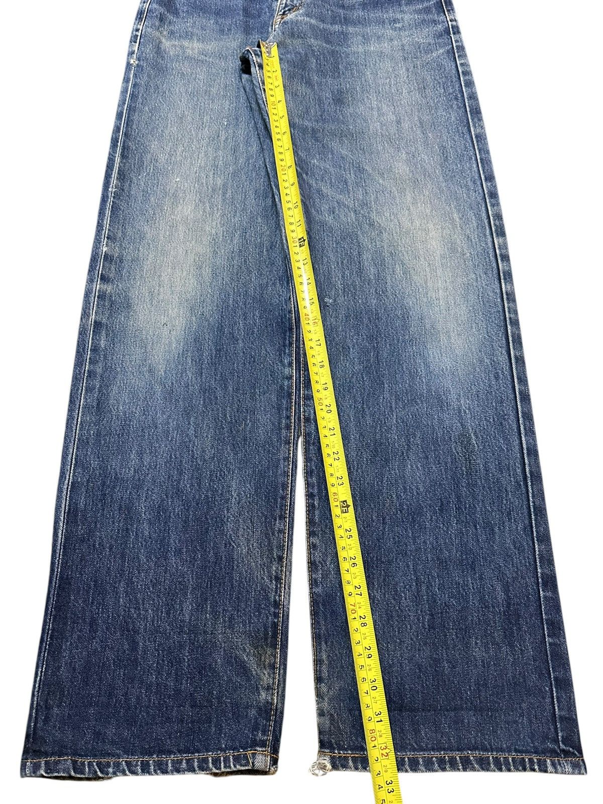 Helmut Lang Vintage Japanese Brand Blue Faded Wash Style Baggy Jeans Size US 29 - 13 Thumbnail