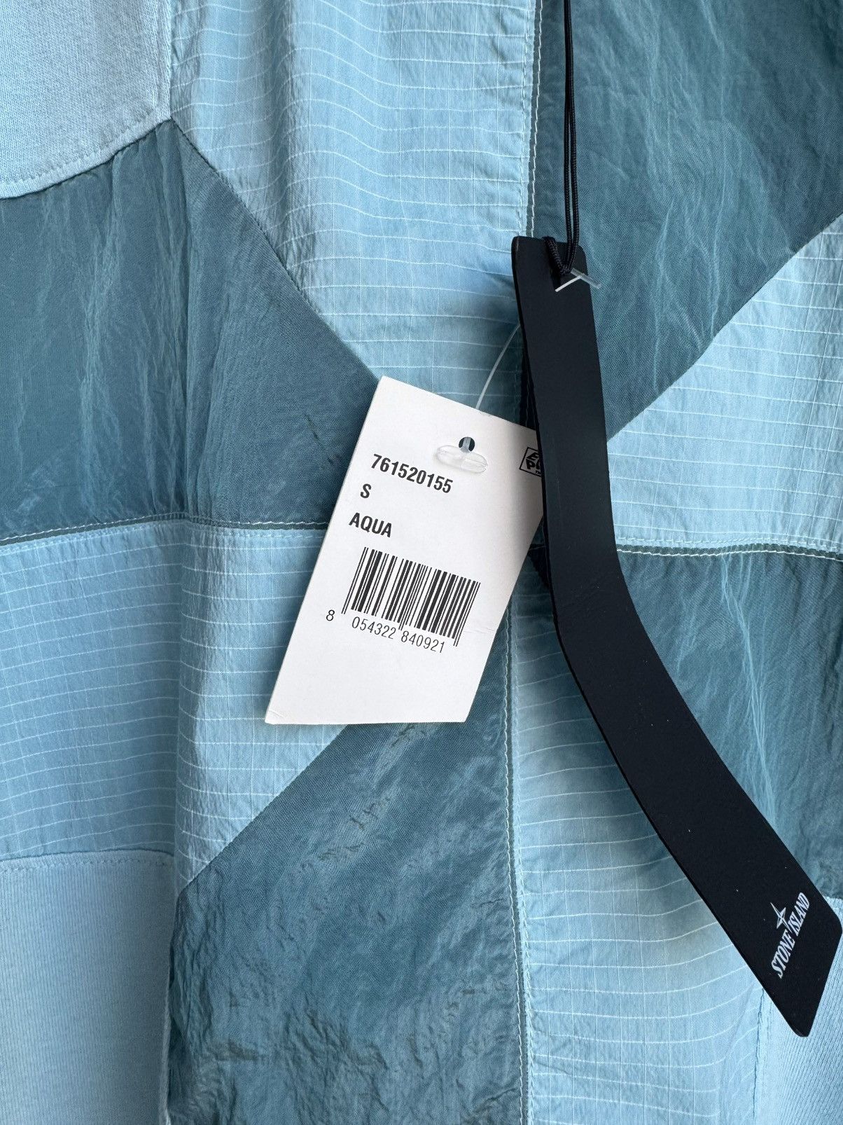 Stone Island Stone Island Nylon Metal Compass Big Logo Aqua Tee Shirt Size US S / EU 44-46 / 1 - 8 Thumbnail