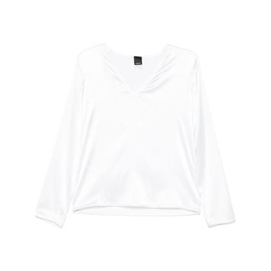 Pinko PINKO Women Blouses 104669 A2JR Z05 WHITE Size M / US 6-8 / IT 42-44 - 1 Thumbnail