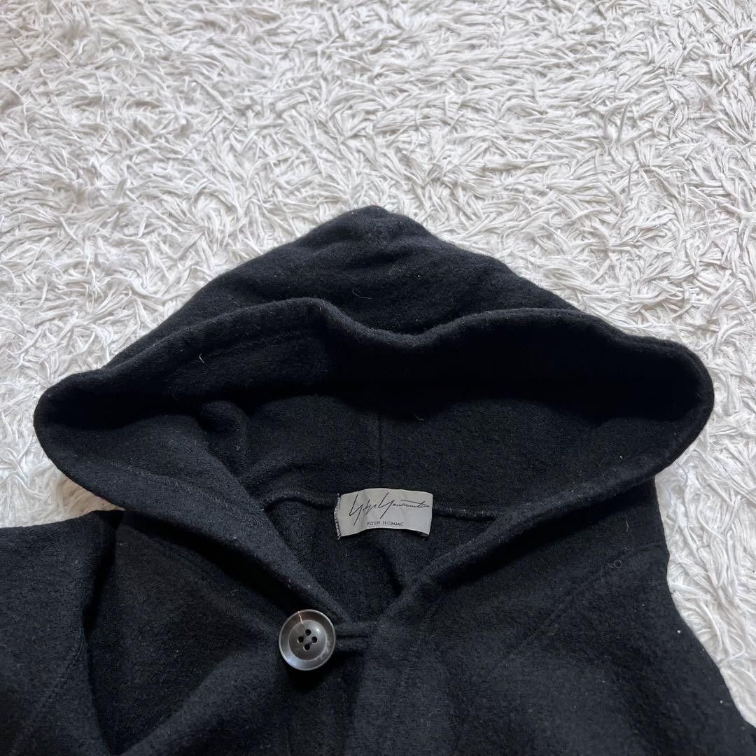 Yohji Yamamoto Pour Homme Cashmere Blend Boxy Hoodie Size US L / EU 52-54 / 3 - 3 Thumbnail