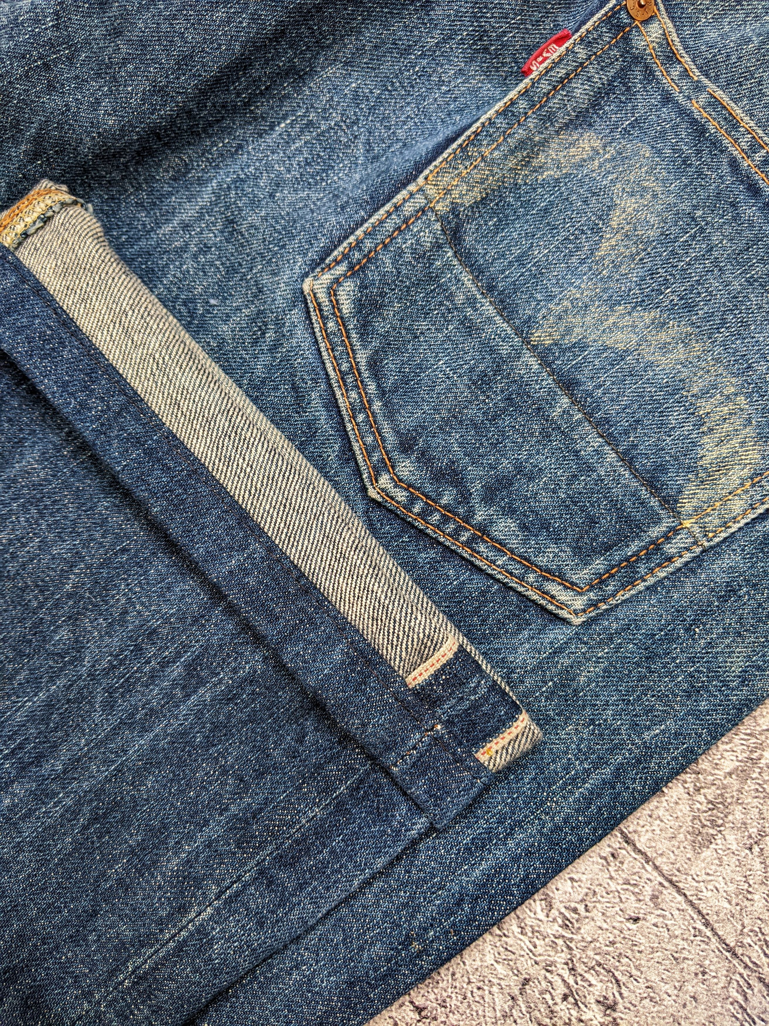 Evisu Evis (Before Evisu) Buckle Back Selvedge Jeans Size US 28 / EU 44 - 7 Thumbnail