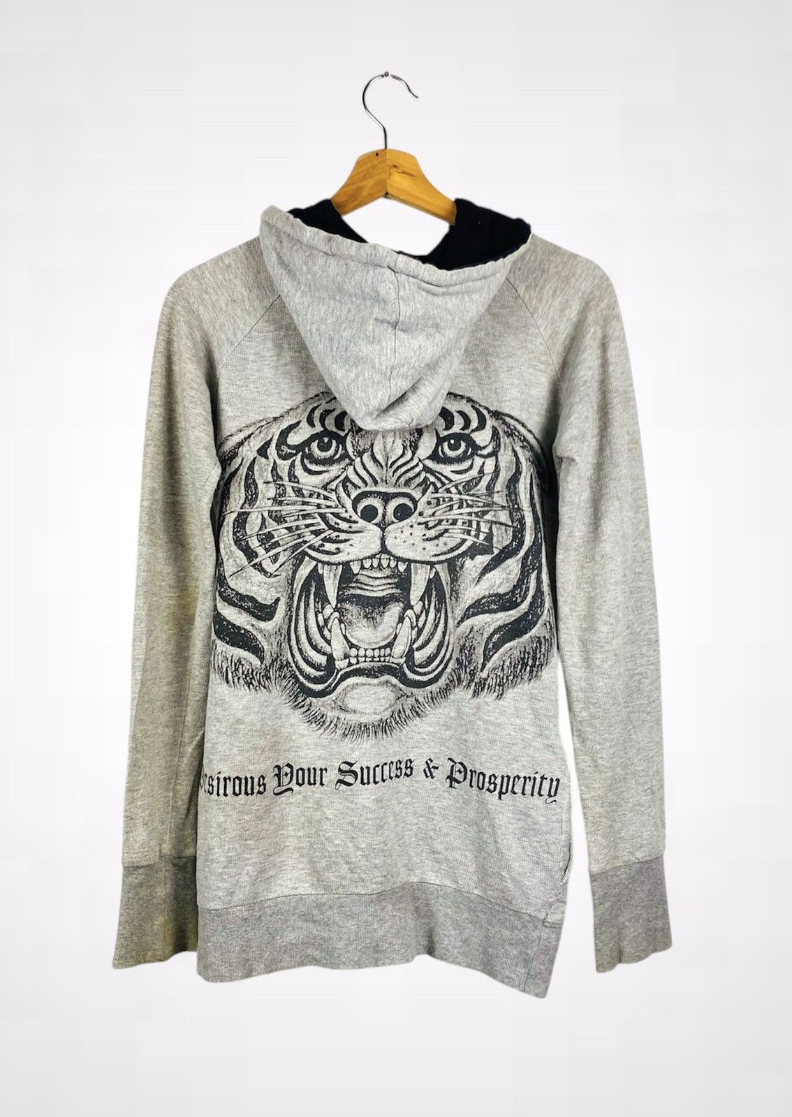 Japanese Brand A08 Glad News Tiger Print Zipper Hoodie Size S / US 4 / IT 40 - 3 Thumbnail