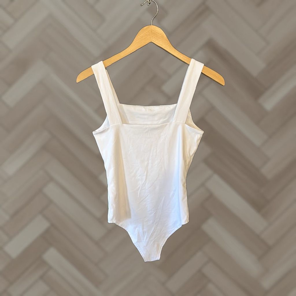 Vintage Reoria Womens Bodysuit Sleeveless White M Size M / US 6-8 / IT 42-44 - 1 Thumbnail
