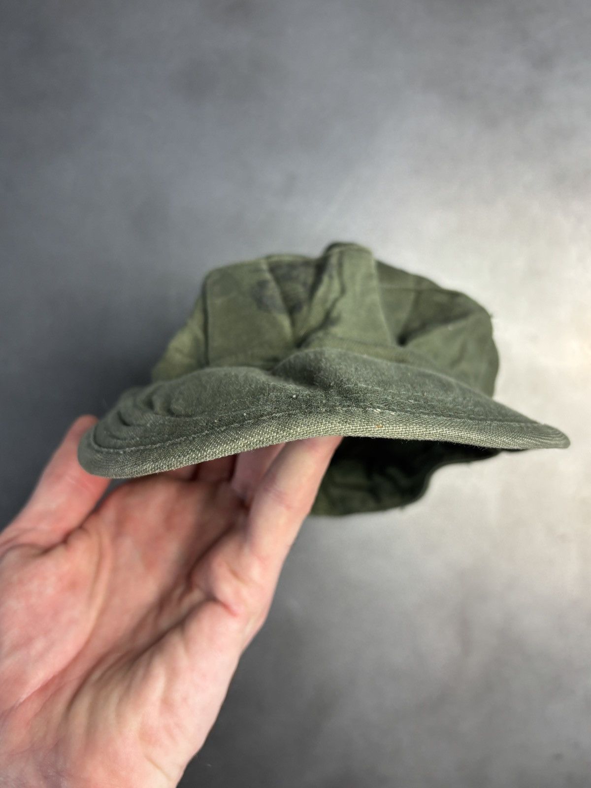 Vintage Vintage US Marine Corps Utility Hat Vietnam Drab Field EGA Size ONE SIZE - 6 Thumbnail