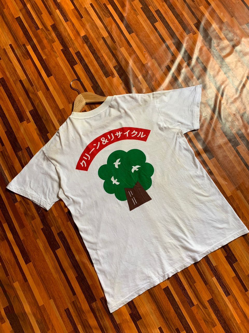Vintage KIRIN clean and recycle vintage single stich made in japan Size US L / EU 52-54 / 3 - 1 Thumbnail