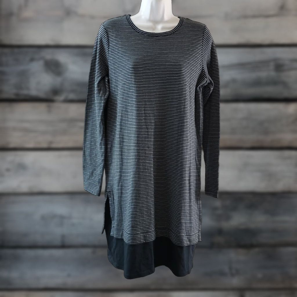 J. Jill J Jill Dress Womens Small Blue Striped Long Sleeve Cotton Size S / US 4 / IT 40 - 1 Thumbnail