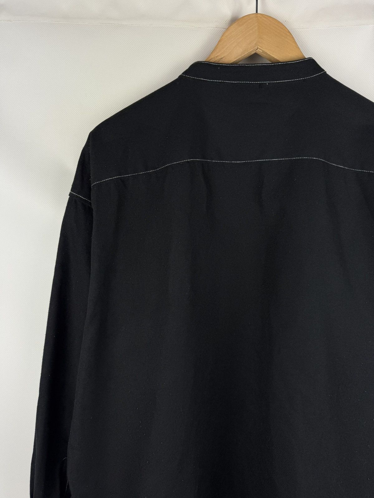 Other Timbre Poste Long Sleeve Japanese Collarless Button Up Shirt Size US L / EU 52-54 / 3 - 17 Thumbnail