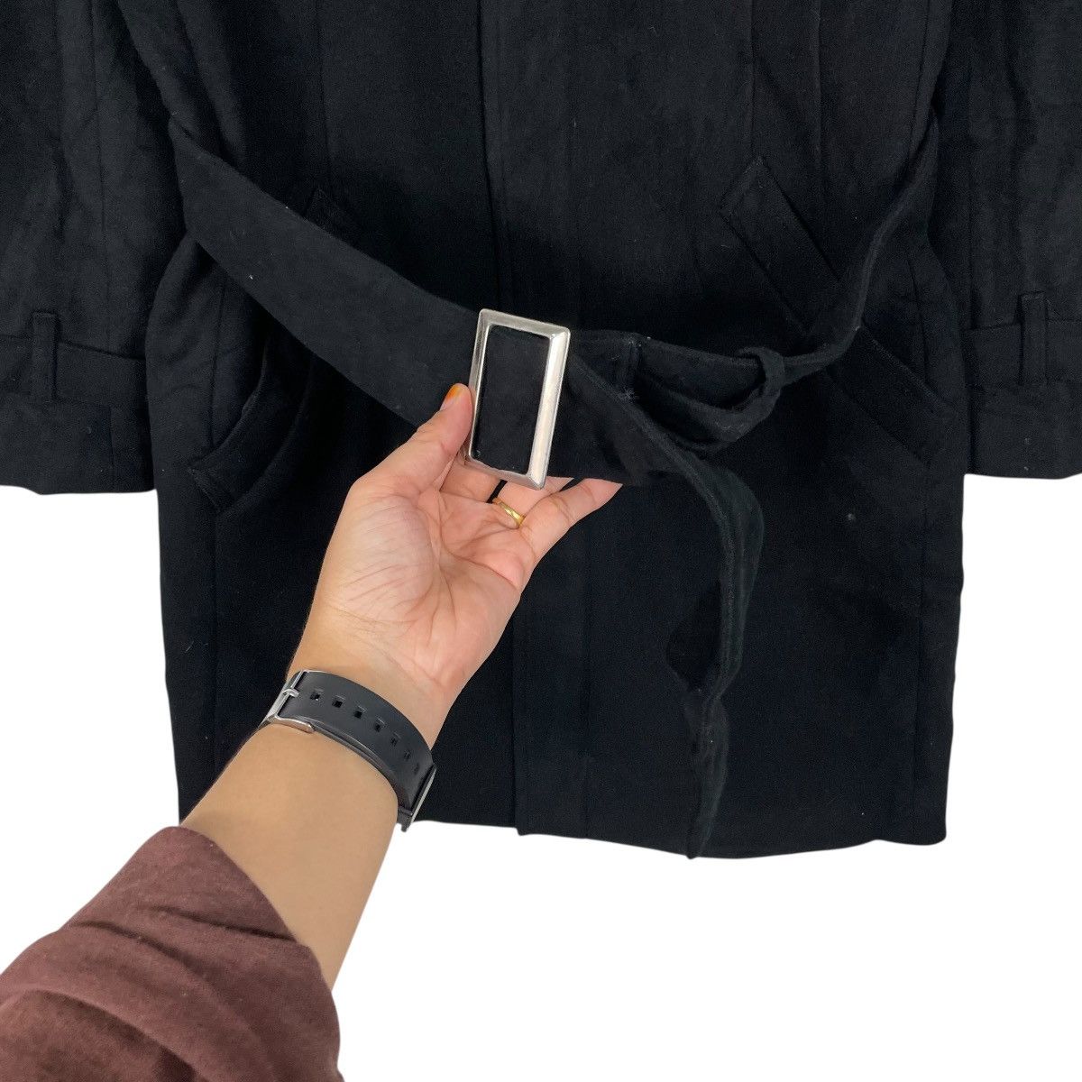 Comme Ca Ism Kenji Ito Comme Ca Collection Black Wool Coat Size US M / EU 48-50 / 2 - 8 Thumbnail