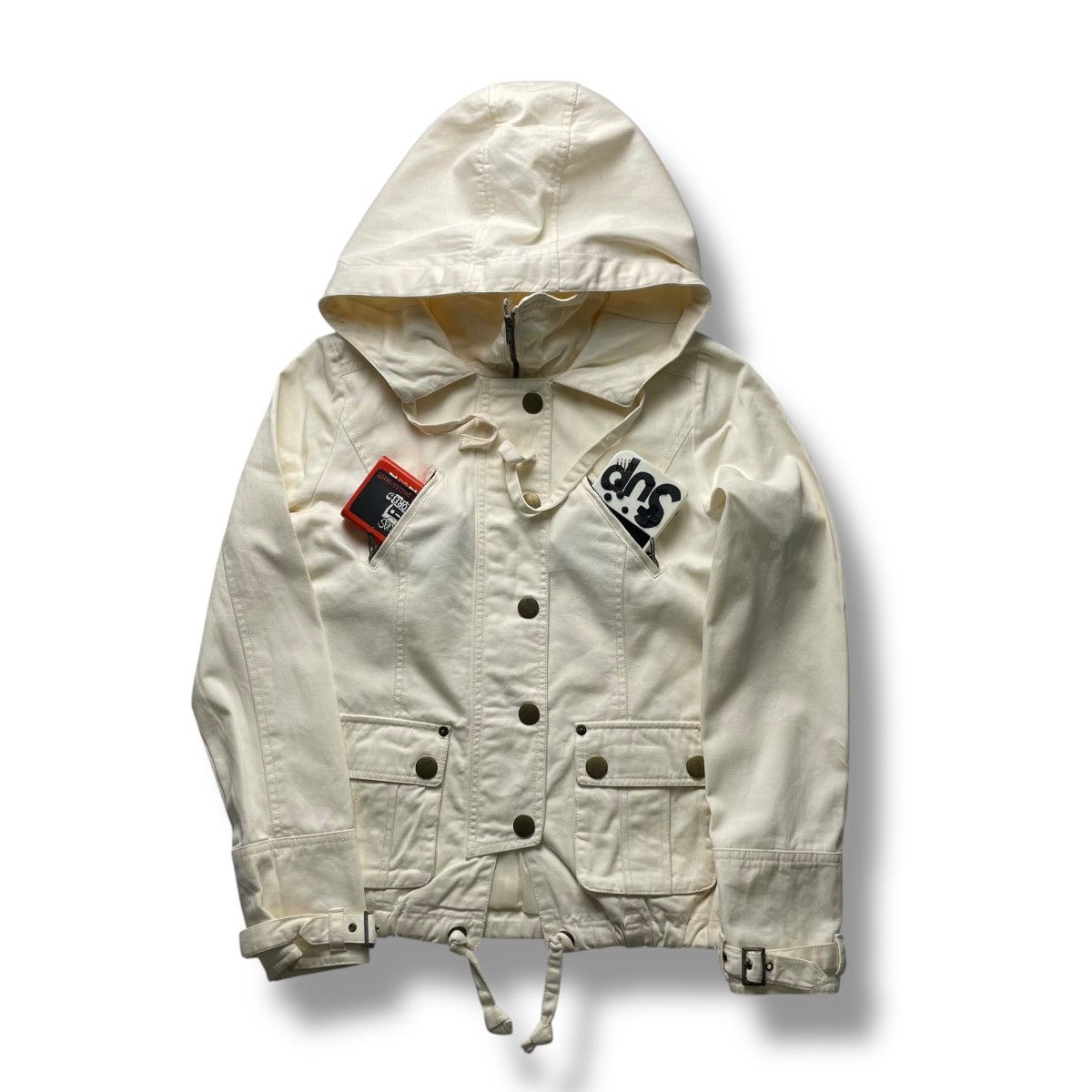 Le Grande Bleu (L.G.B.) 🇯🇵 LIS LIZA BUTTON UP FULL ZIP MULTIPOCKET PUNK BIKER JACKET Size M / US 6-8 / IT 42-44 - 1 Thumbnail