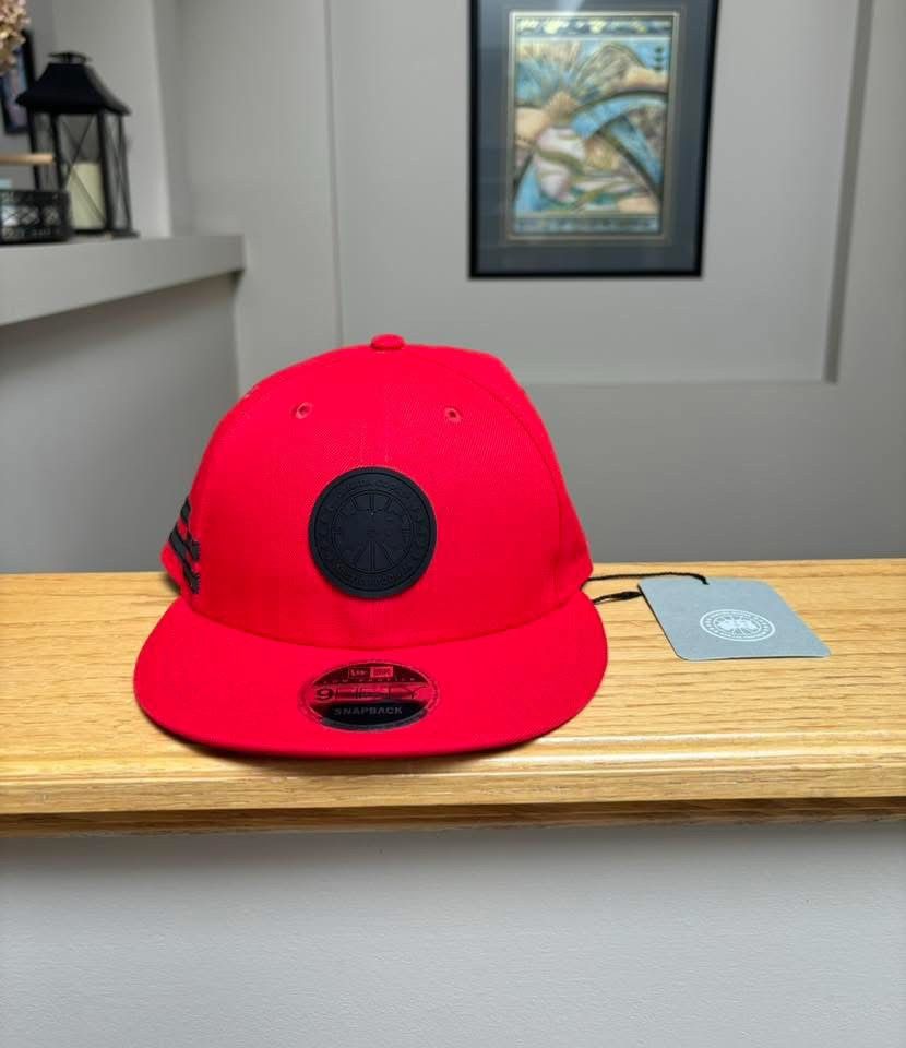Canada Goose Canada Goose x New Era Red Hat Size ONE SIZE - 1 Preview