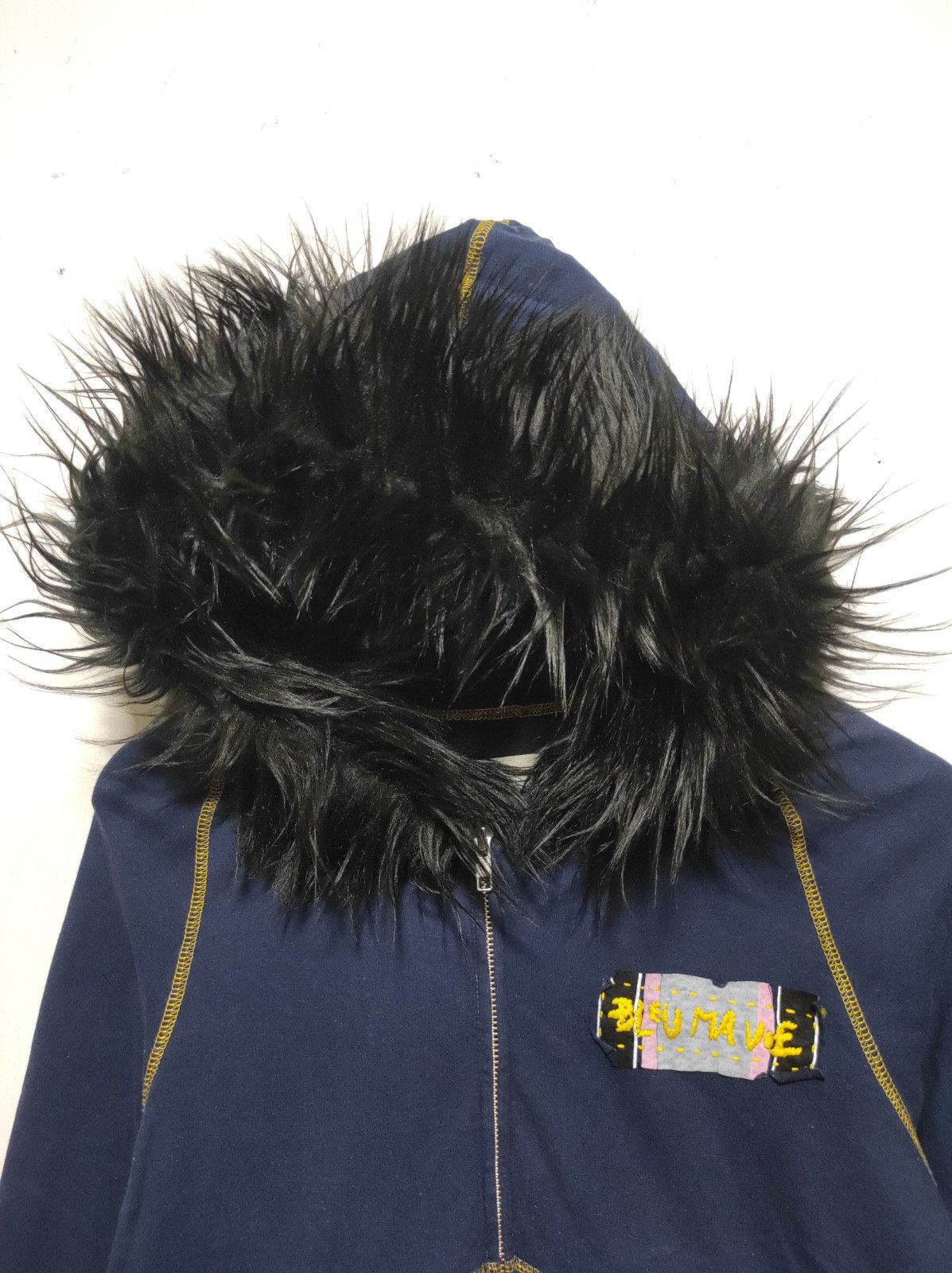 Japanese Brand Bleu Mavie double zip fur hoodie ifsix LGB style Size S / US 4 / IT 40 - 9 Thumbnail