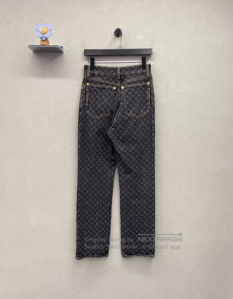 Louis Vuitton Louis Vuitton Full print black jeans Size US 36 / EU 52 - 2 Thumbnail