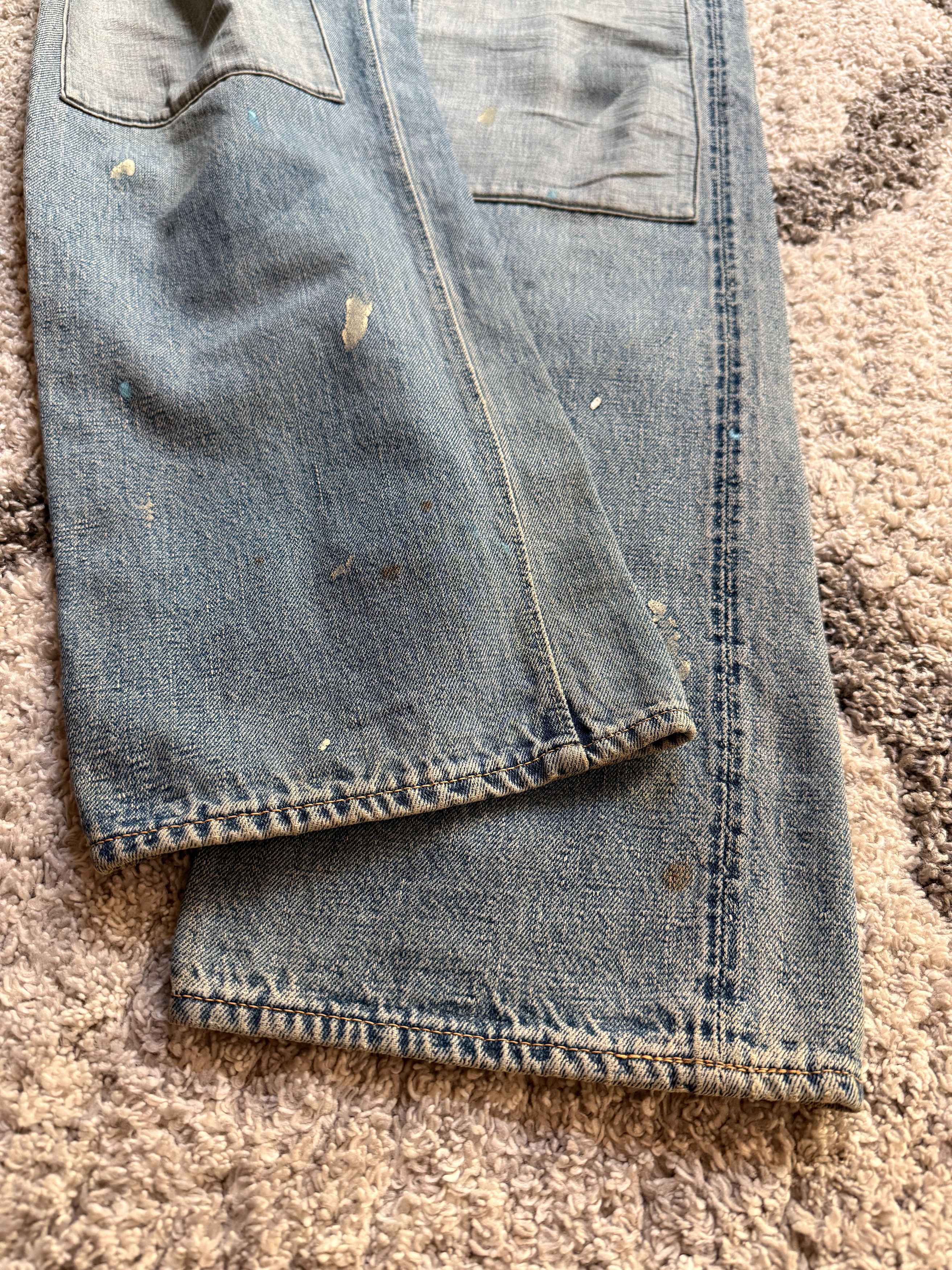Japanese Brand × Vintage × Warehouse Warehouse Japan Double Knee Vintage Jeans Punk Grunge Chrome Size US 30 / EU 46 - 5 Thumbnail