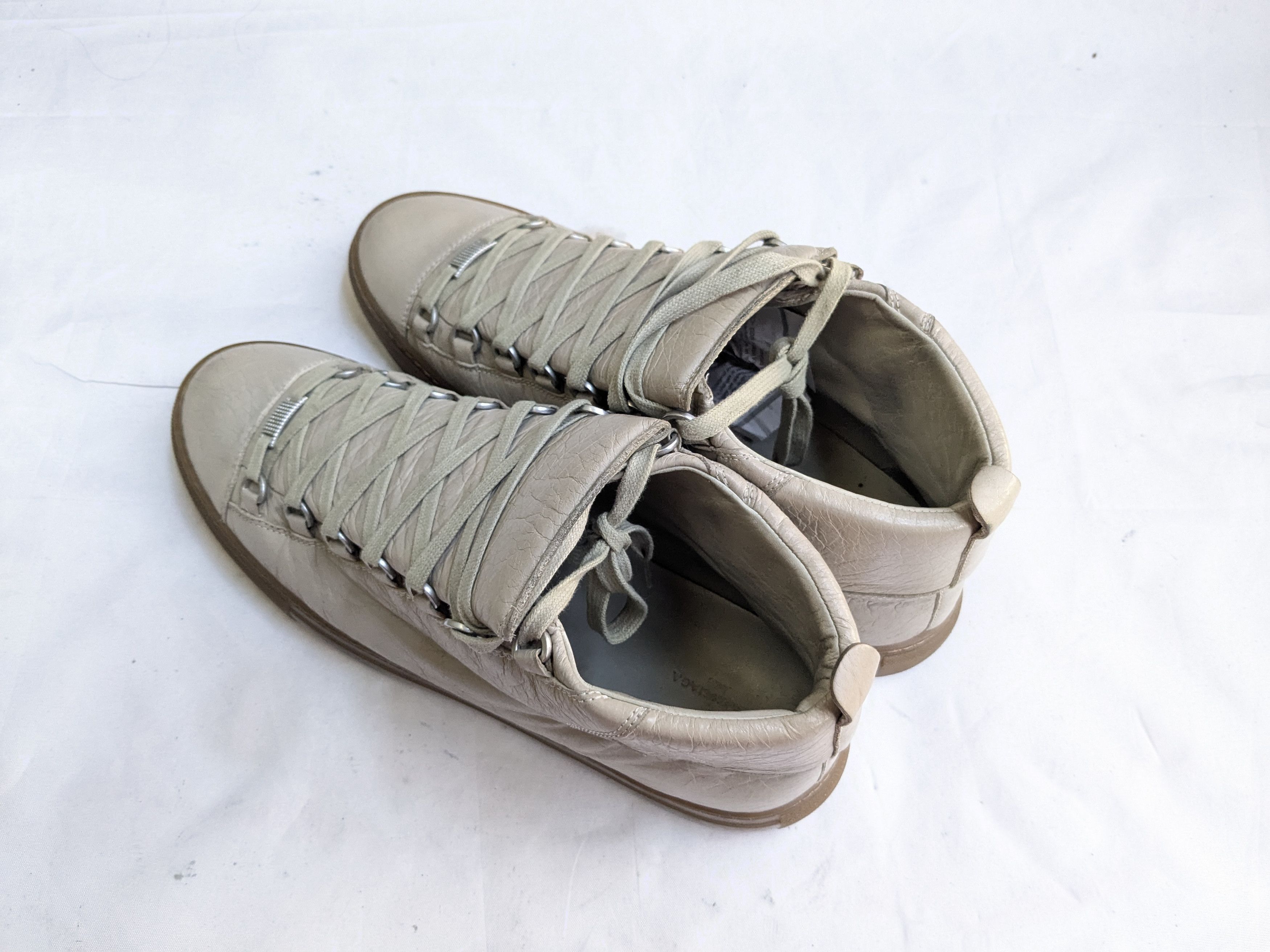 Balenciaga Balenciaga Arena Brown 13 Leather High Tops Size US 13 / EU 46 - 9 Thumbnail