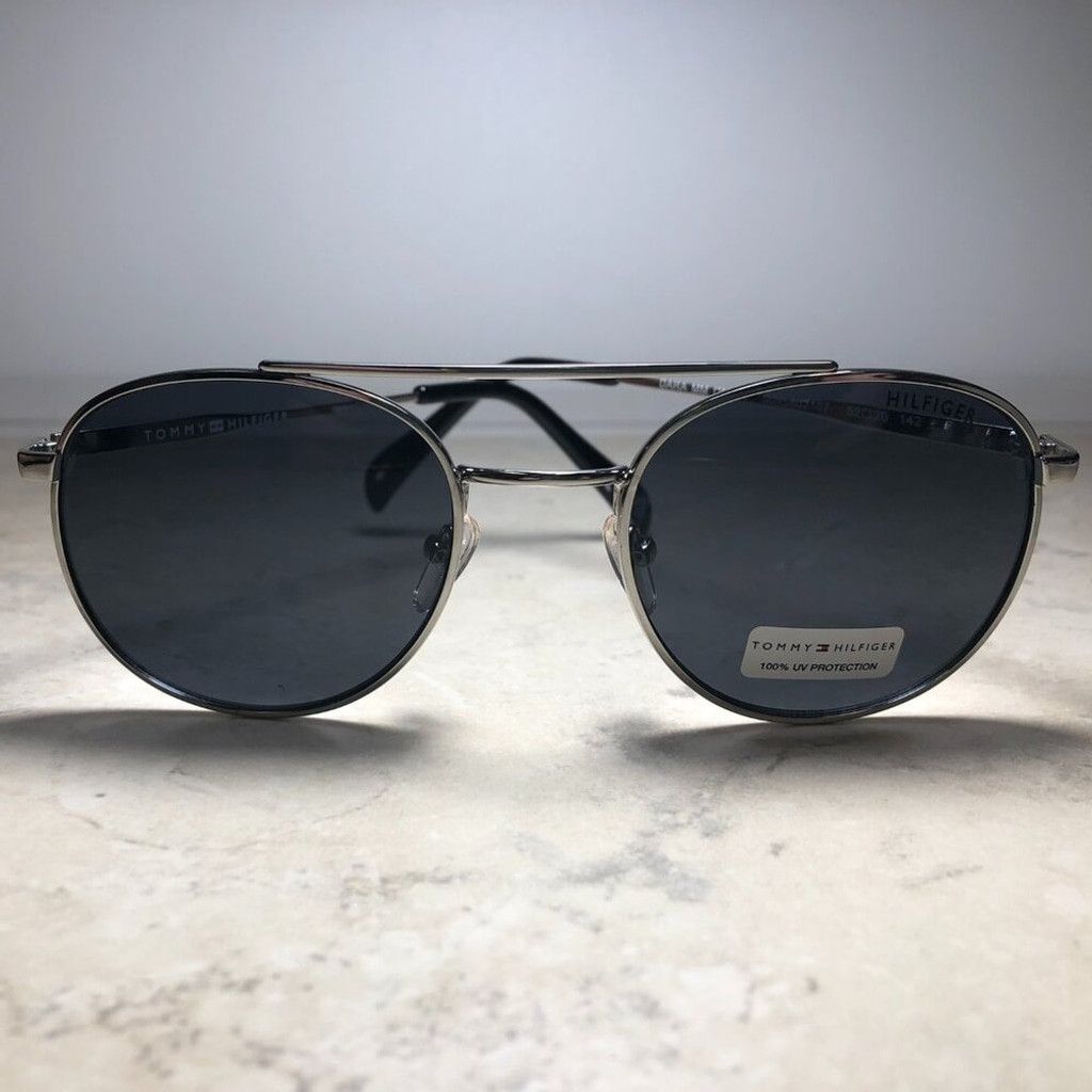 Tommy Hilfiger Tommy Hilfiger Silver Round Aviator Sunglasses Size ONE SIZE - 5 Thumbnail