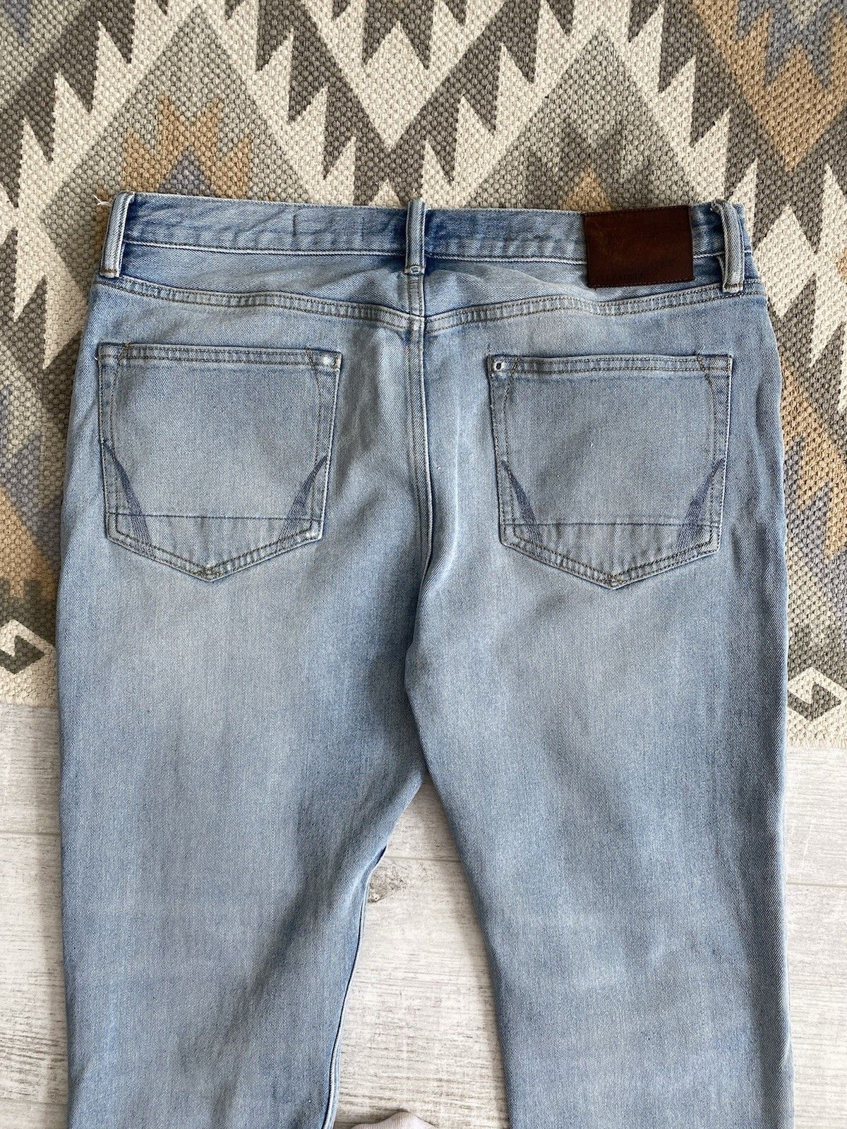 Allsaints Allsaints Blue Washed Denim Dean Jeans Pants Size US 32 / EU 48 - 9 Thumbnail
