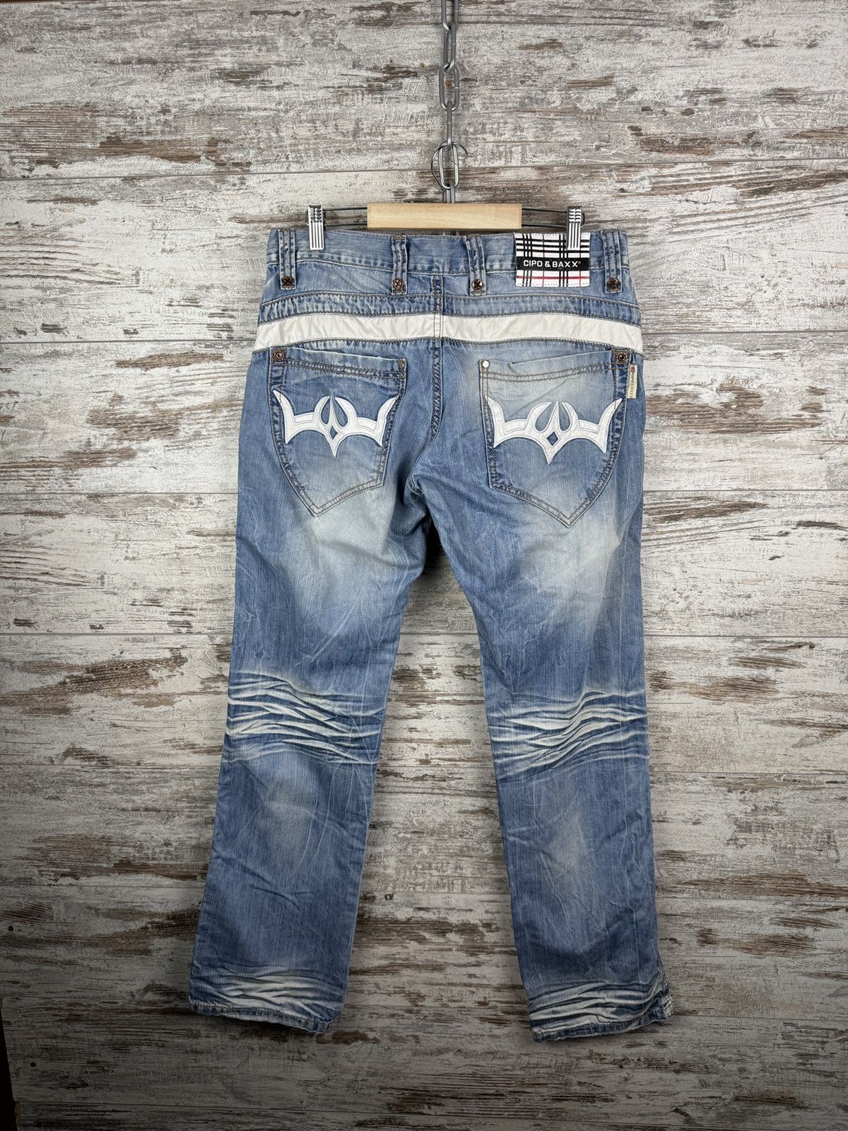 Vintage Mens Vintage Cipo & Baxx denim jeans pants avant garde y2k Size US 33 - 9 Thumbnail