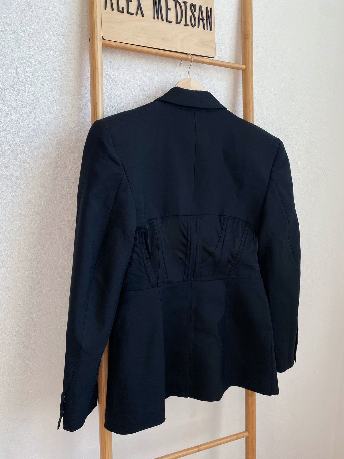 Mugler Mugler x H&M Corset Style Wool Blazer Size M / US 6-8 / IT 42-44 - 18 Thumbnail