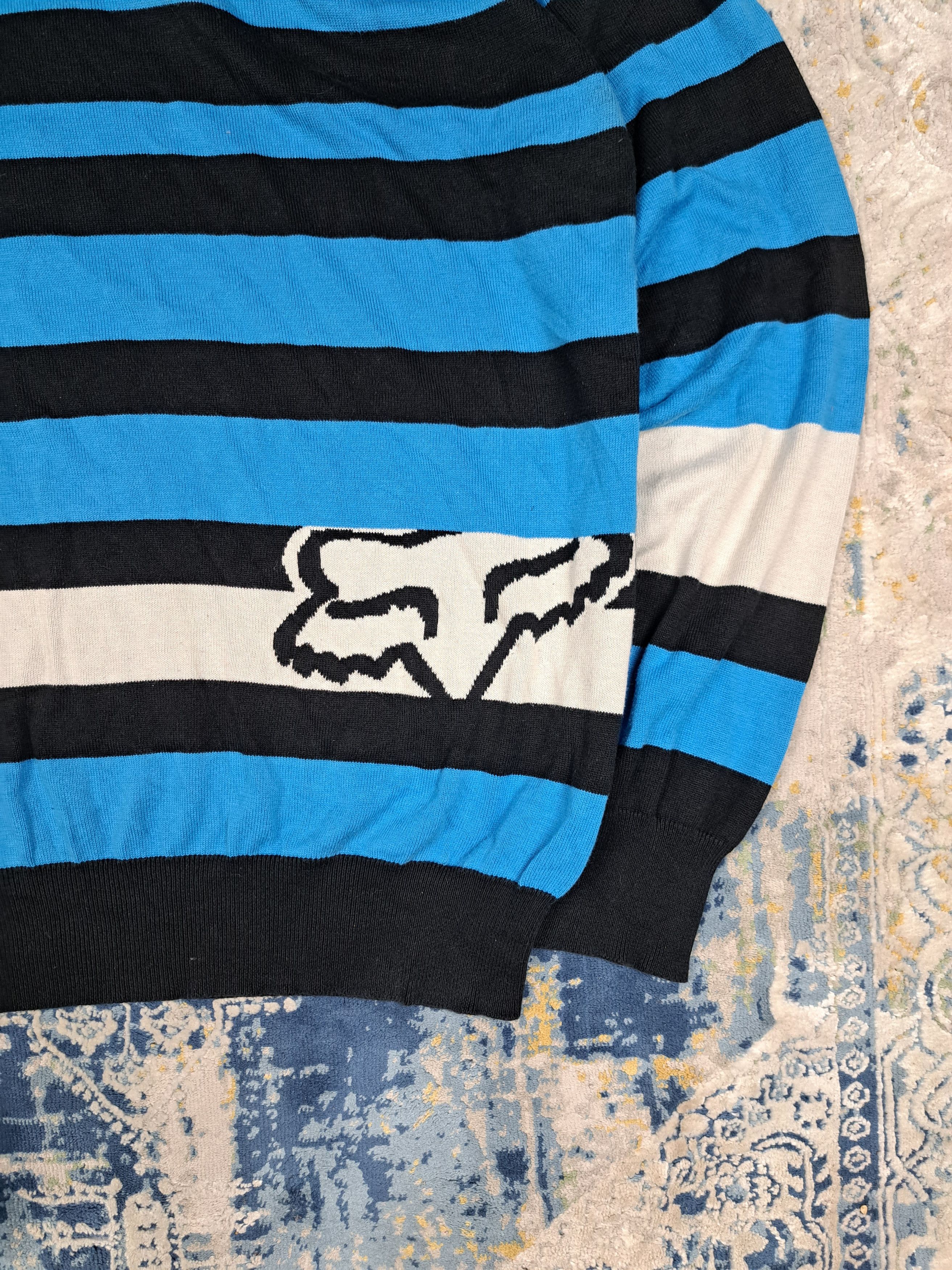 Fox Racing Fox Racing y2k Striped Sweater Streetwear Moto Rare Size US XL / EU 56 / 4 - 2 Thumbnail
